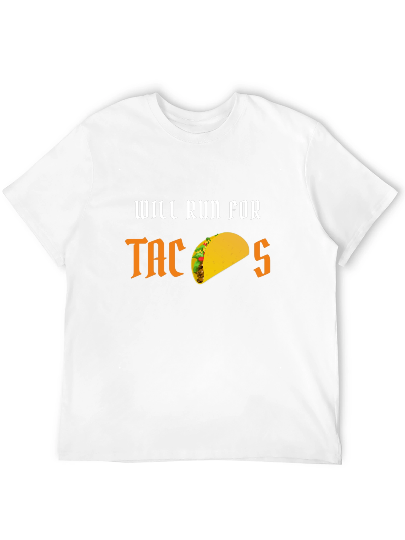 Black Will Run for Tacos Funny Graphic T-Shirt view 12