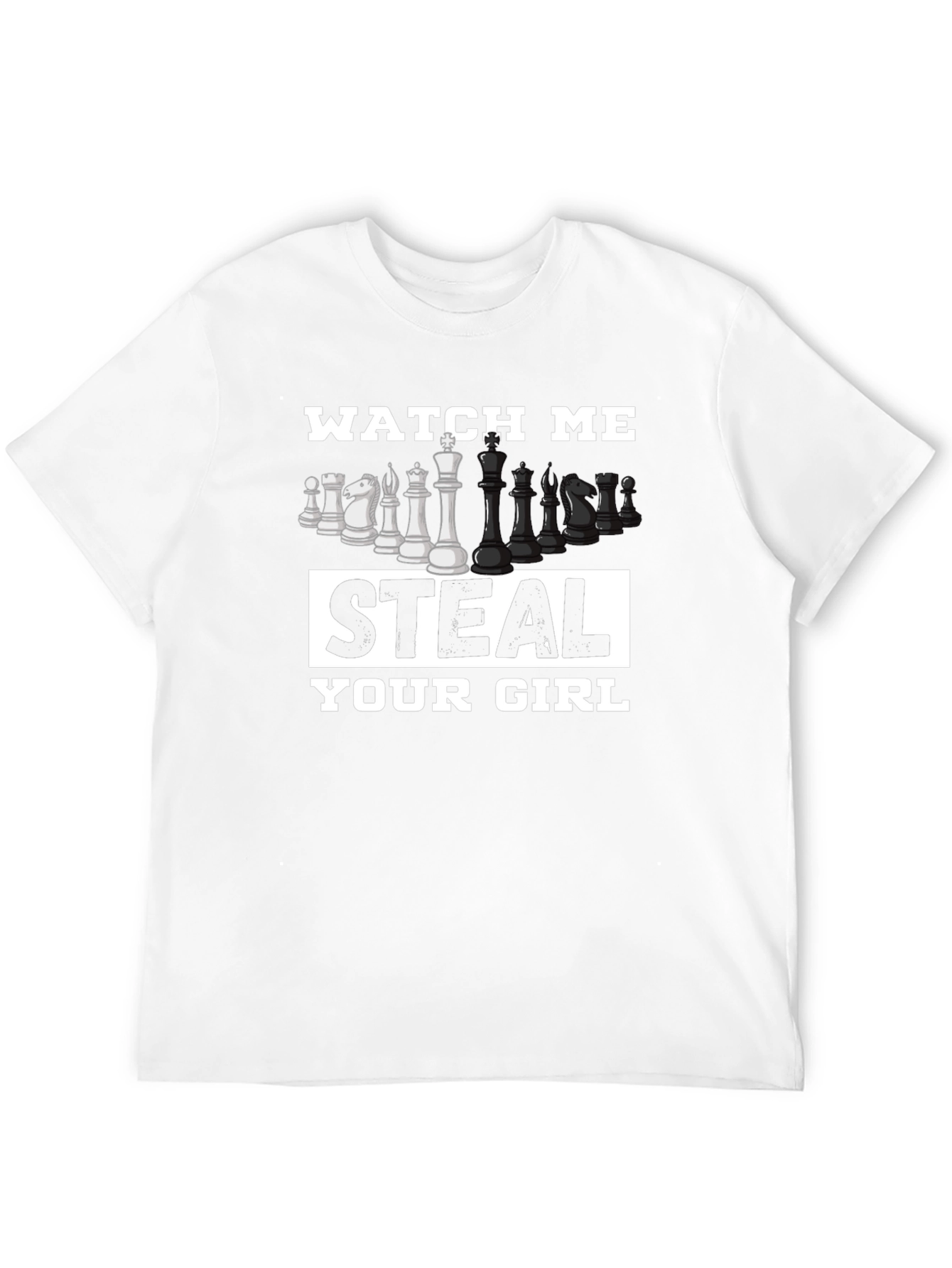 Black Chess Steal Your Girl Black T-Shirt view 12