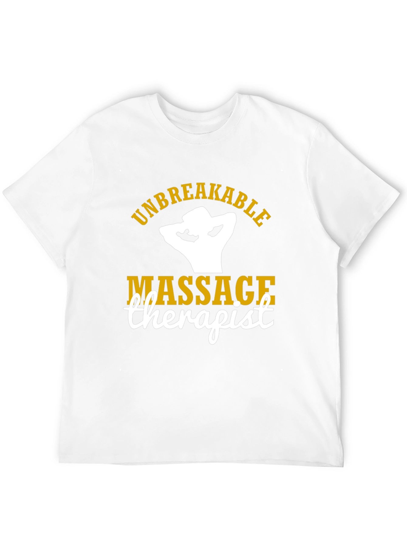 Black Unbreakable Massage Therapist T-Shirt view 12
