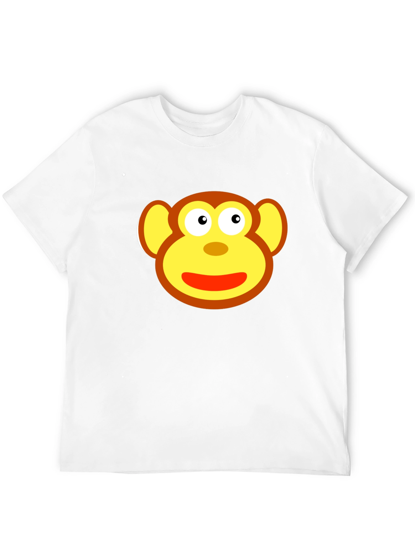 Black Monkey Face Graphic Tee - Fun & Playful Design view 12