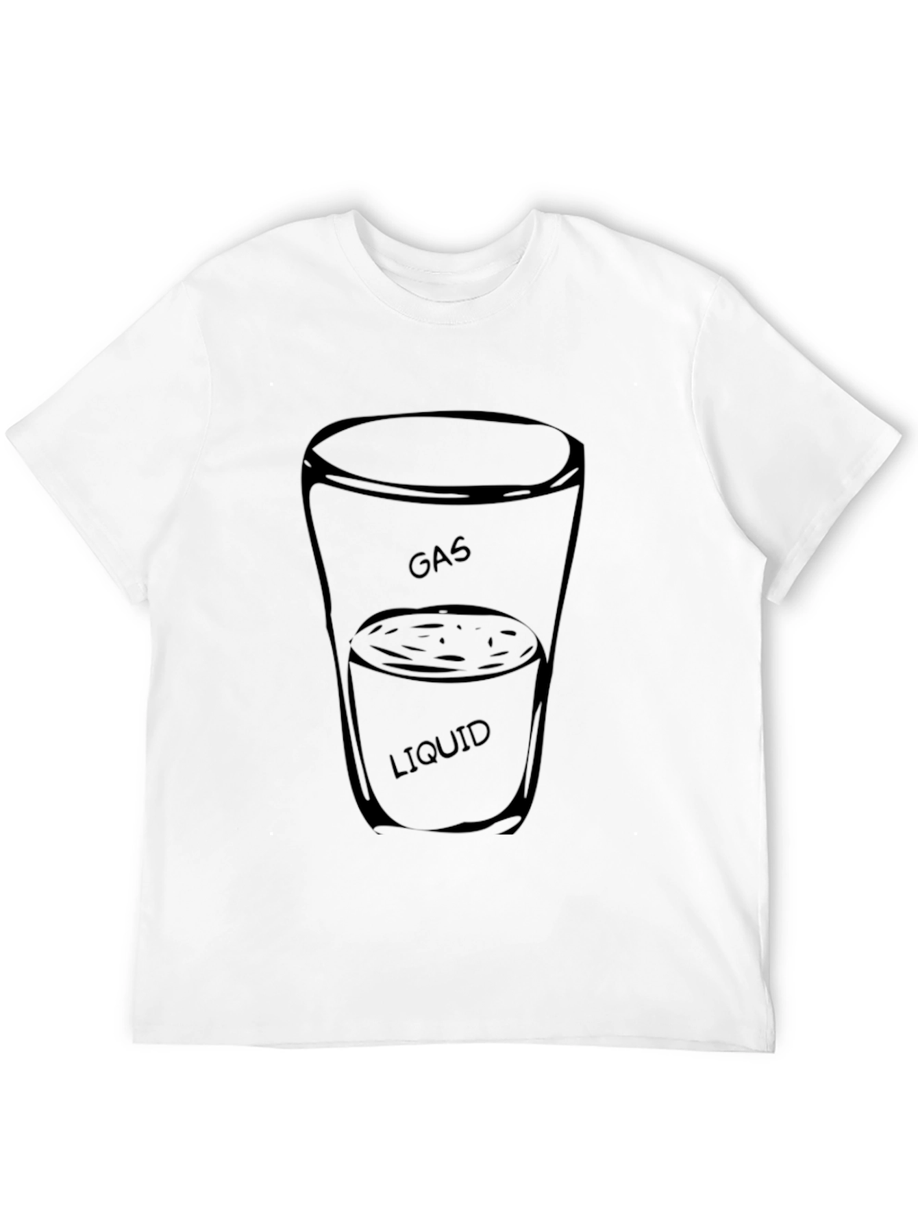 Black Gas and Liquid T-Shirt - Funny Science Tee view 12