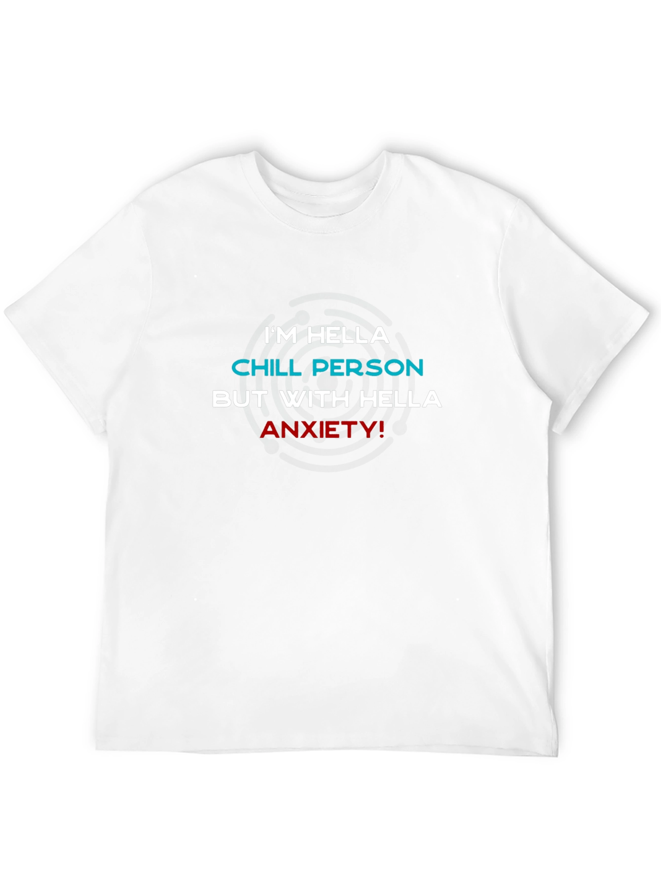 Black Funny Anxiety T-Shirt - Chill Person Graphic Tee view 12