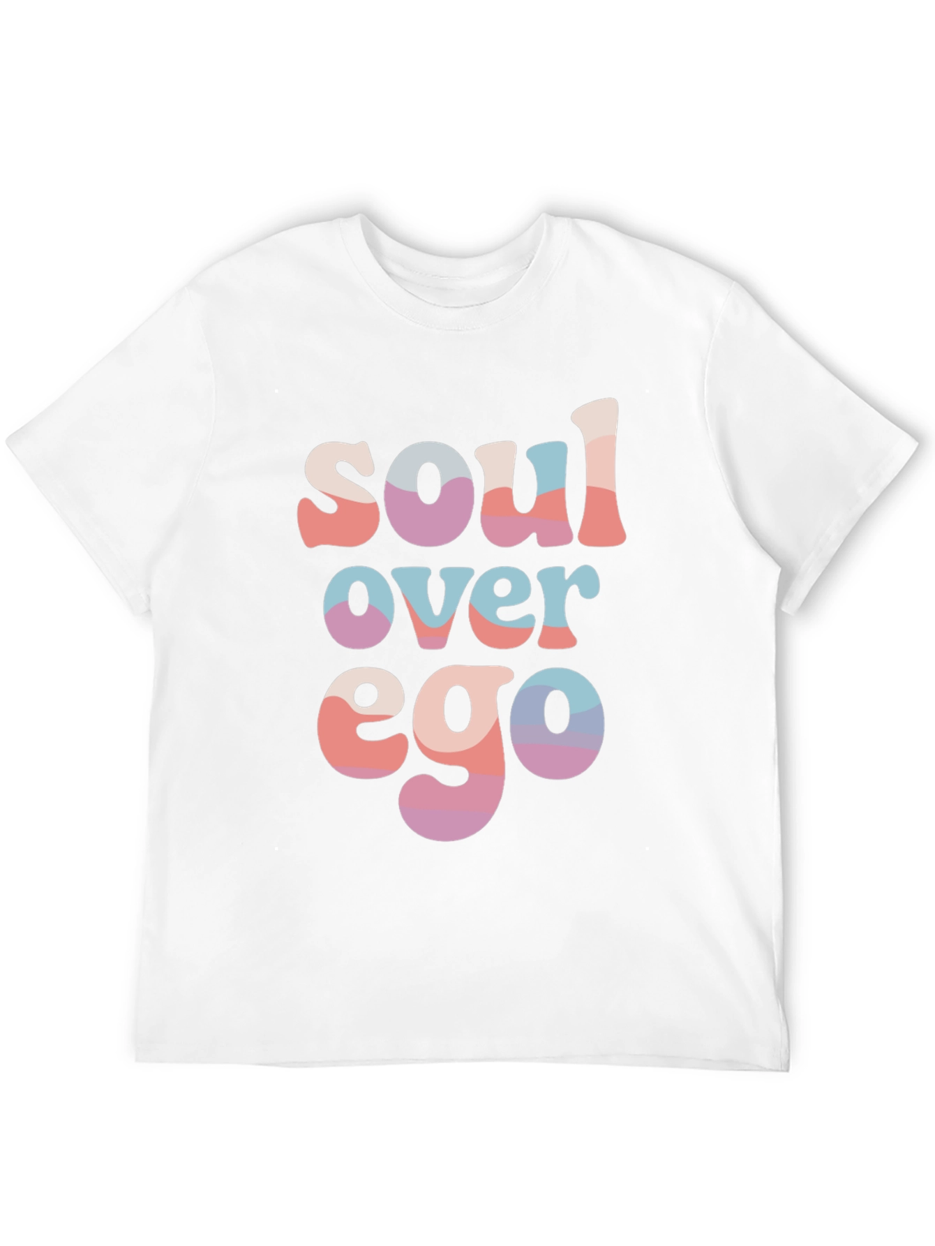 Black Soul Over Ego Graphic Tee - Soft Cotton Blend T-Shirt view 12