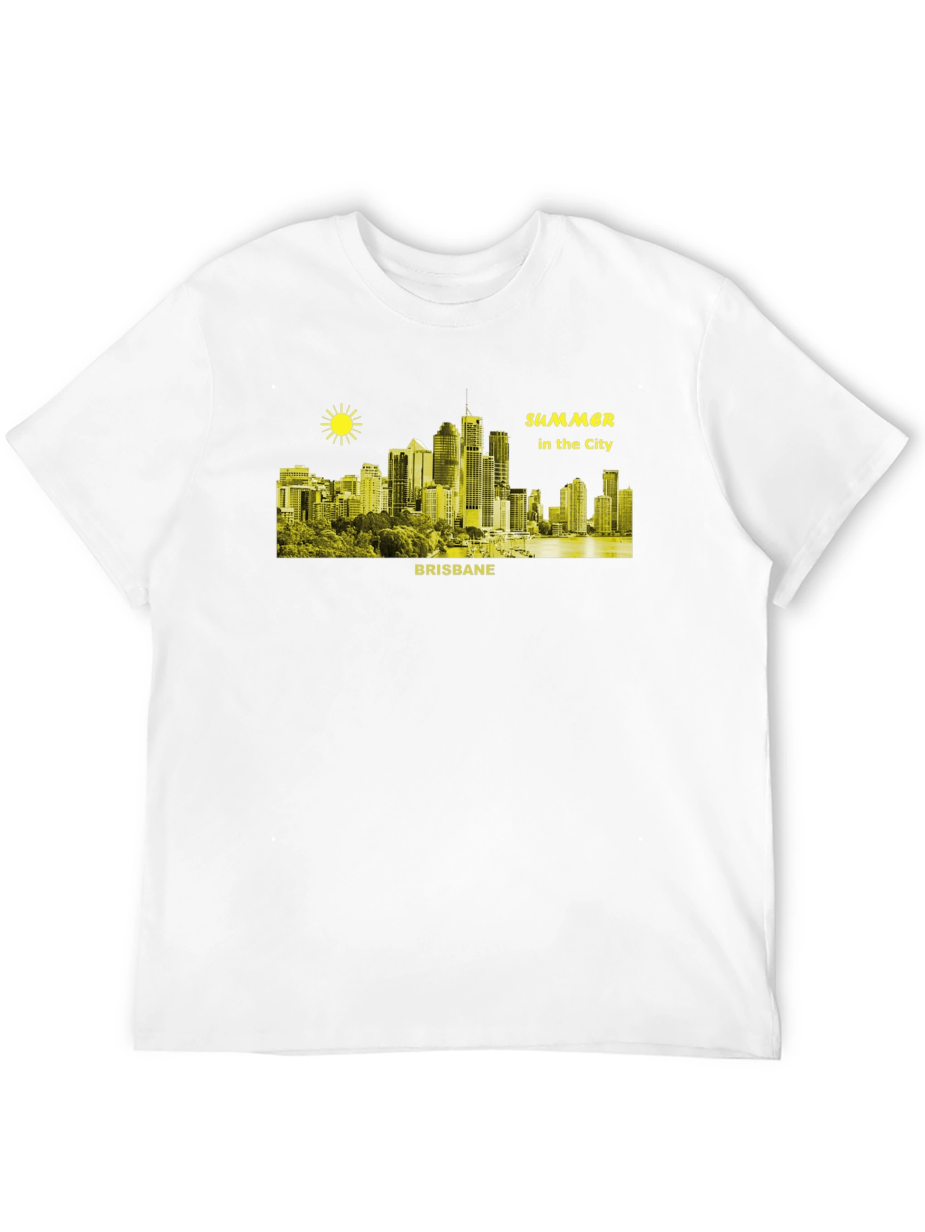 Black Brisbane Summer City T-Shirt view 12