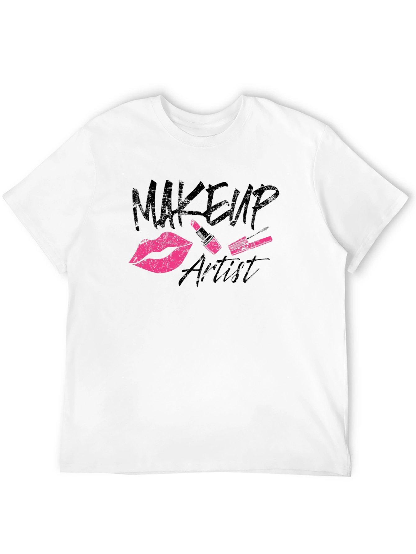Black Makeup Artist Graphic T-Shirt - Black view 12