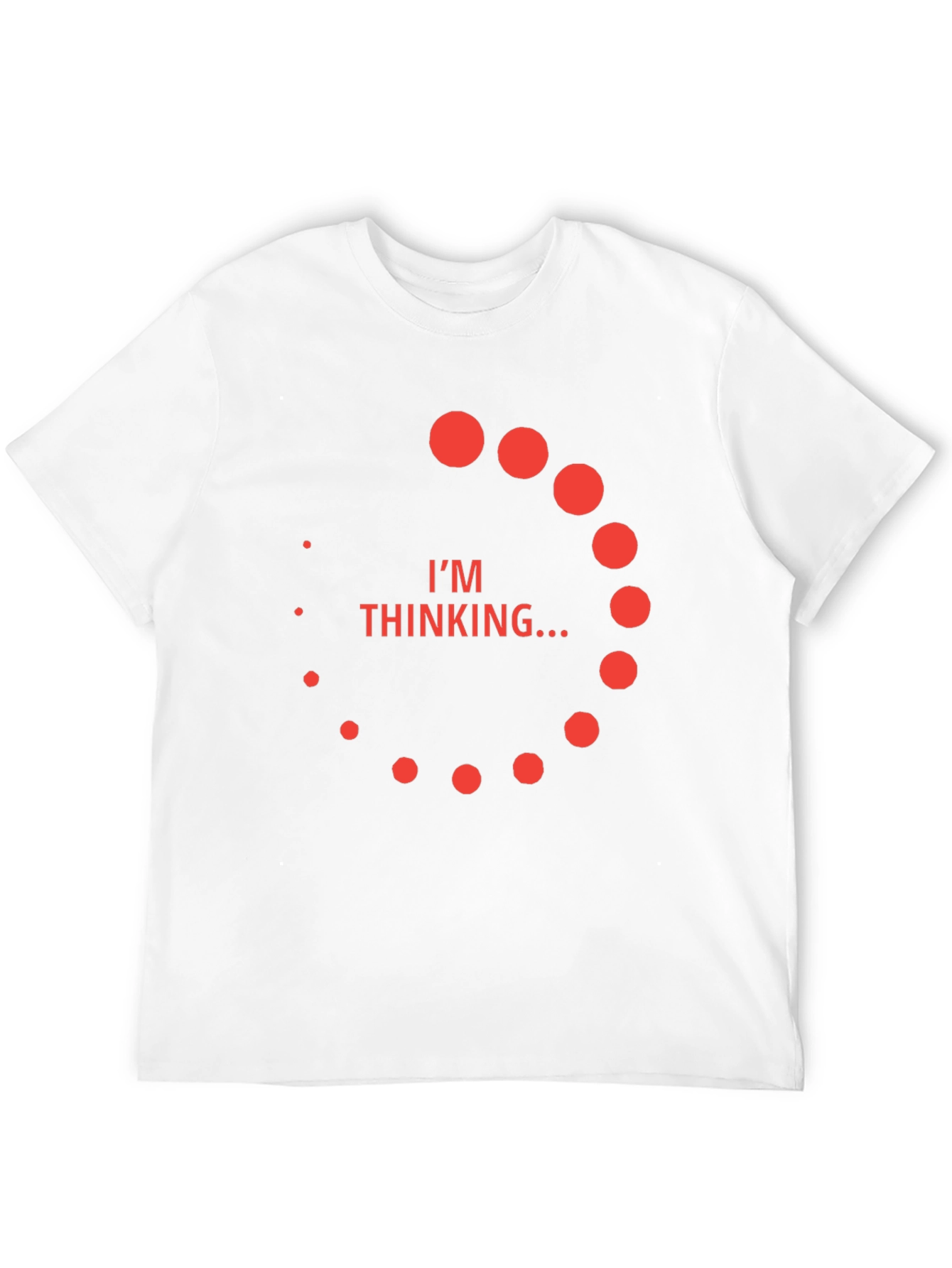 Black I'm Thinking T-Shirt - Funny Men's Tee view 12