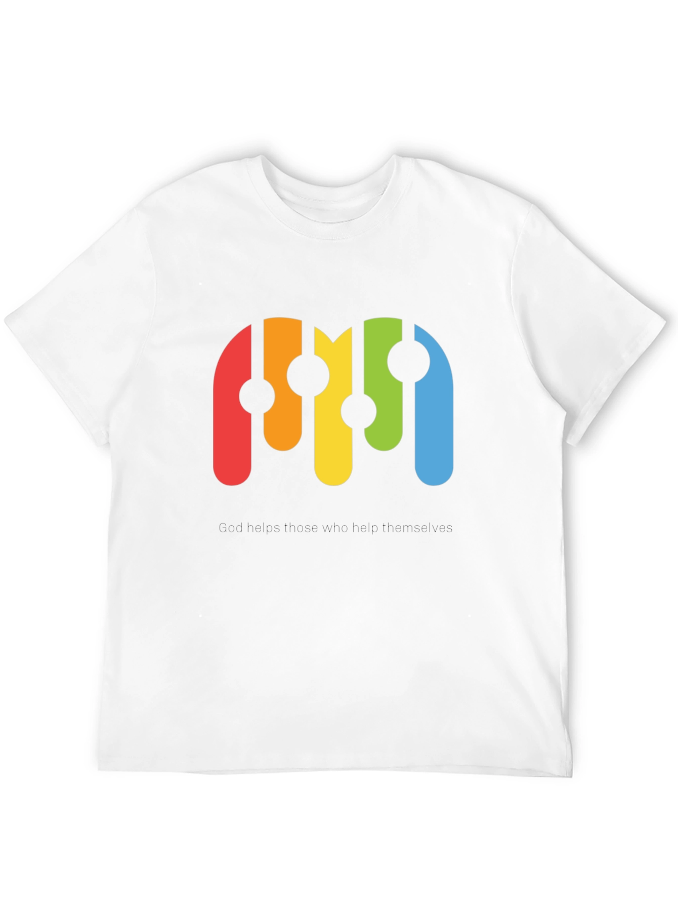 Black Retro Rainbow Graphic Black T-Shirt view 12