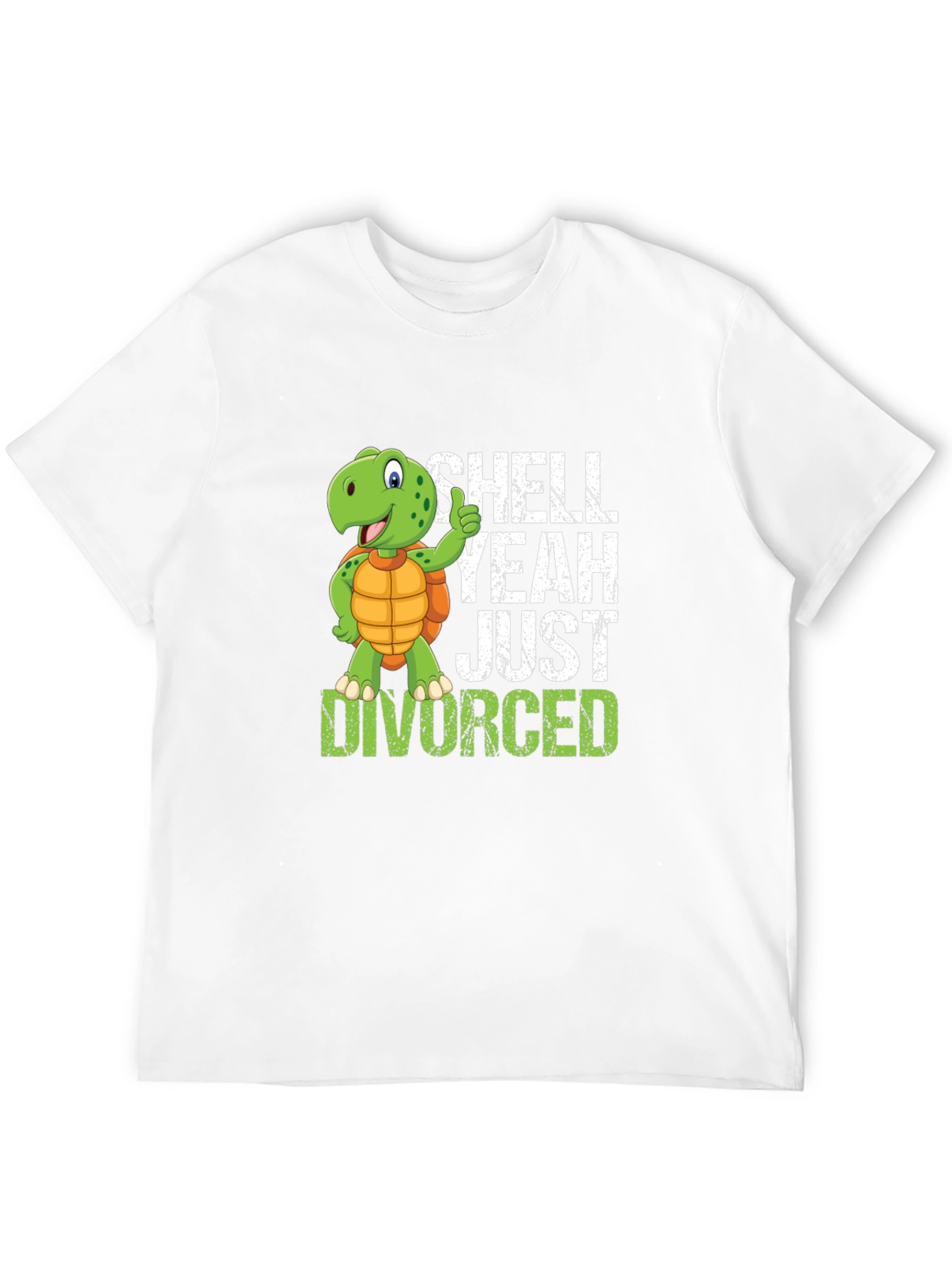 Black Shell Yeah Just Divorced T-Shirt - Funny Divorcee Gift view 12