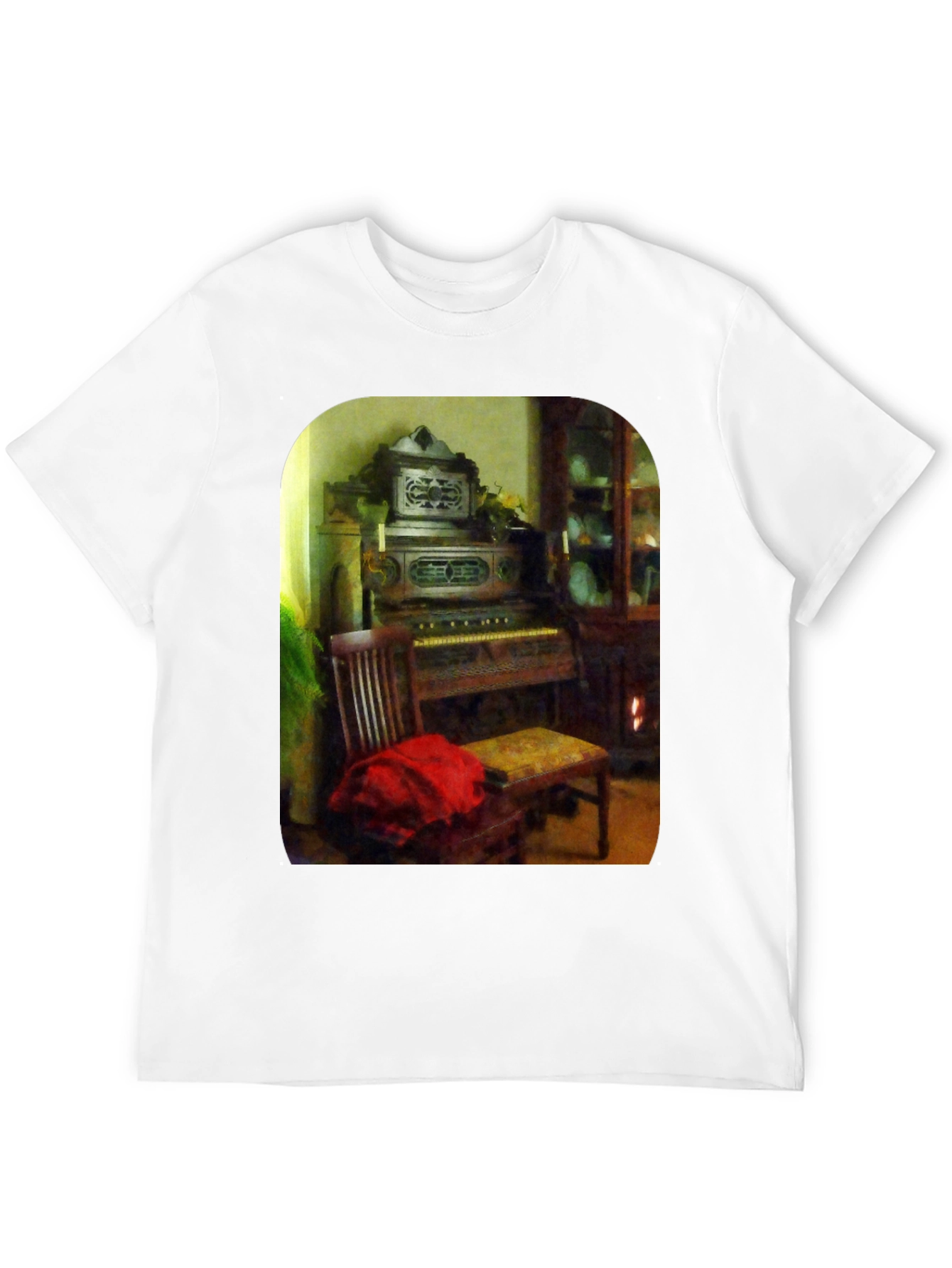 Black Vintage Organ T-Shirt view 12