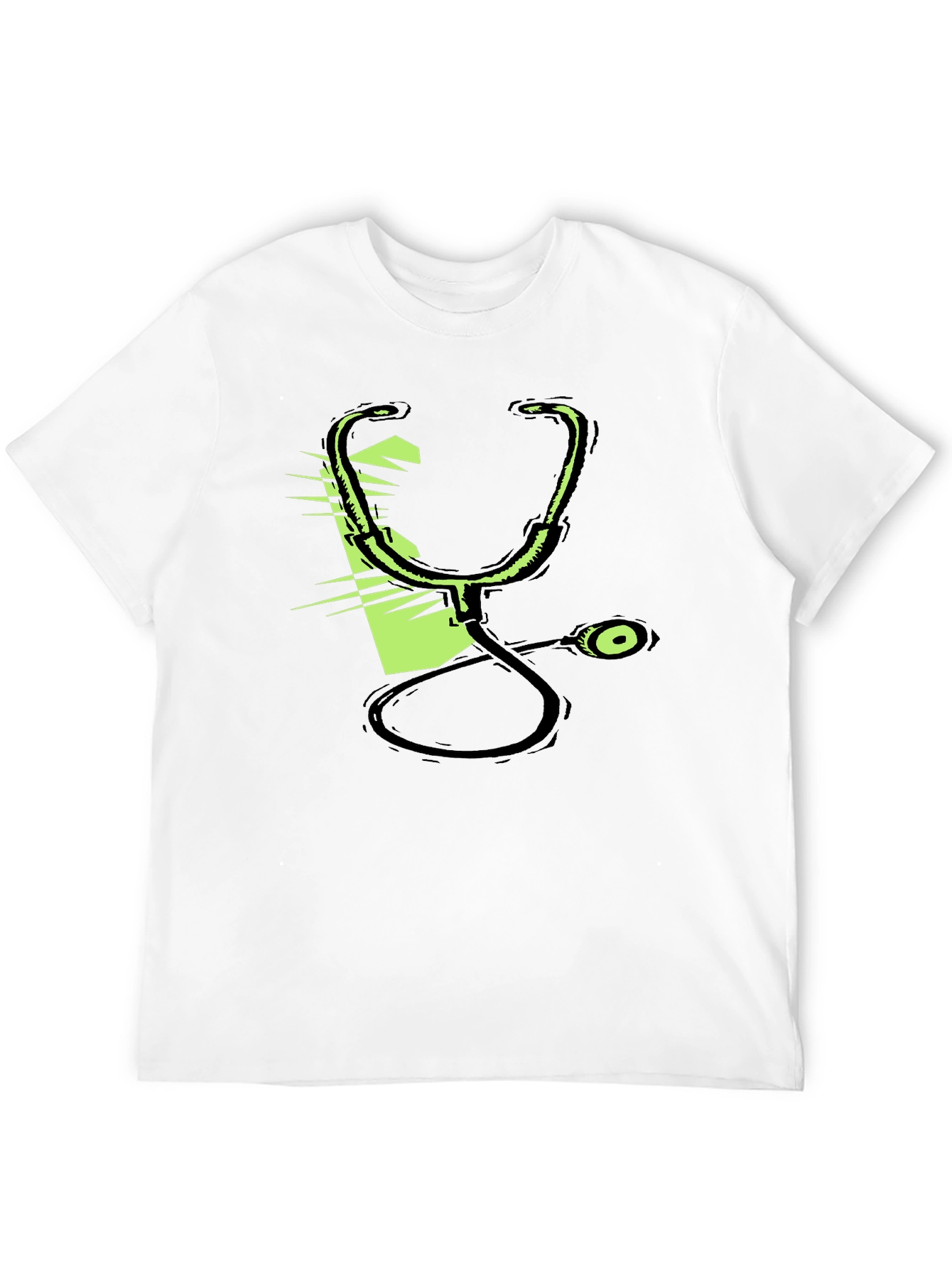 Black Stethoscope Graphic Black T-Shirt view 12