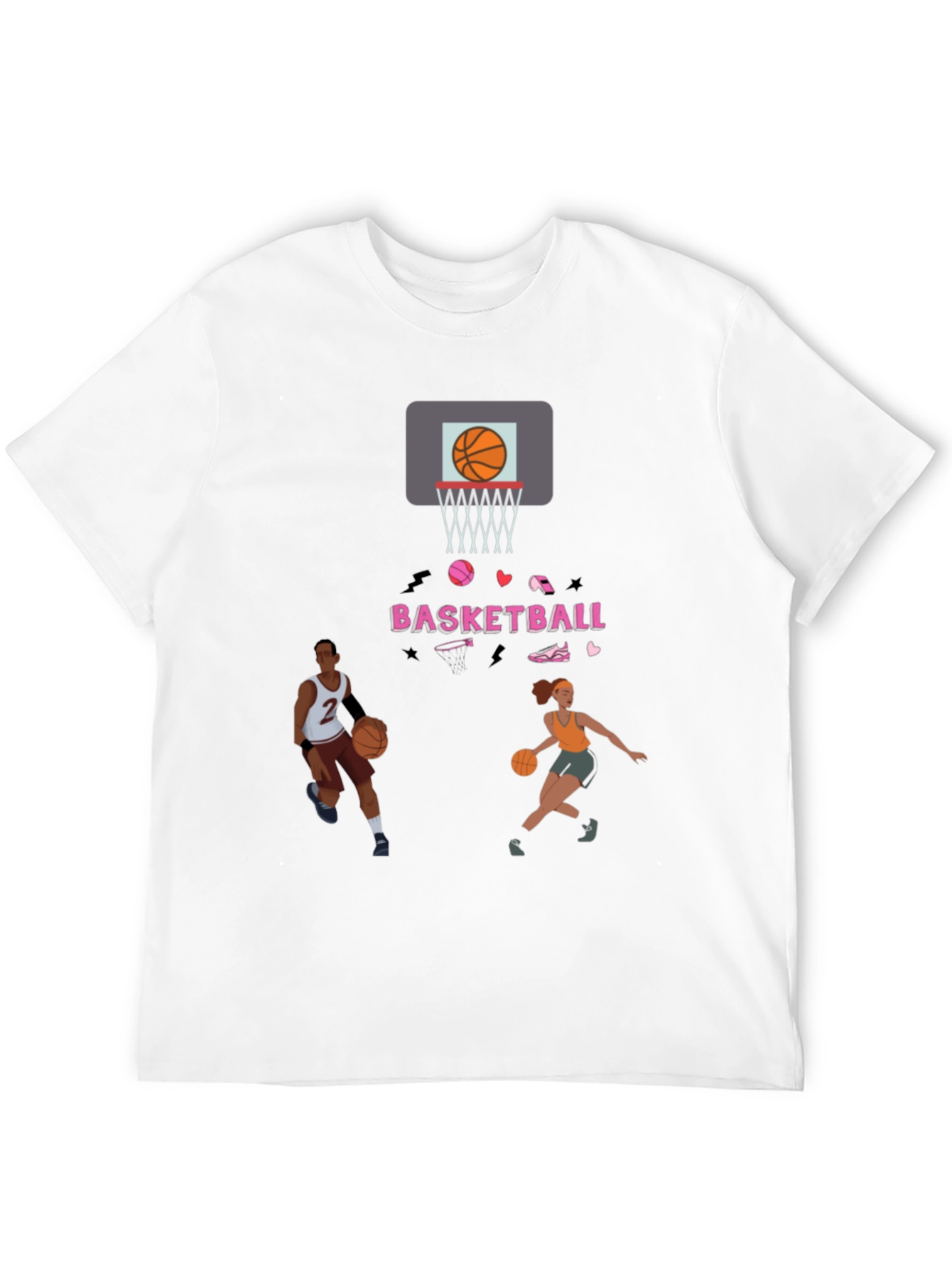 Black Basketball Graphic Tee - Playful & Sporty view 12