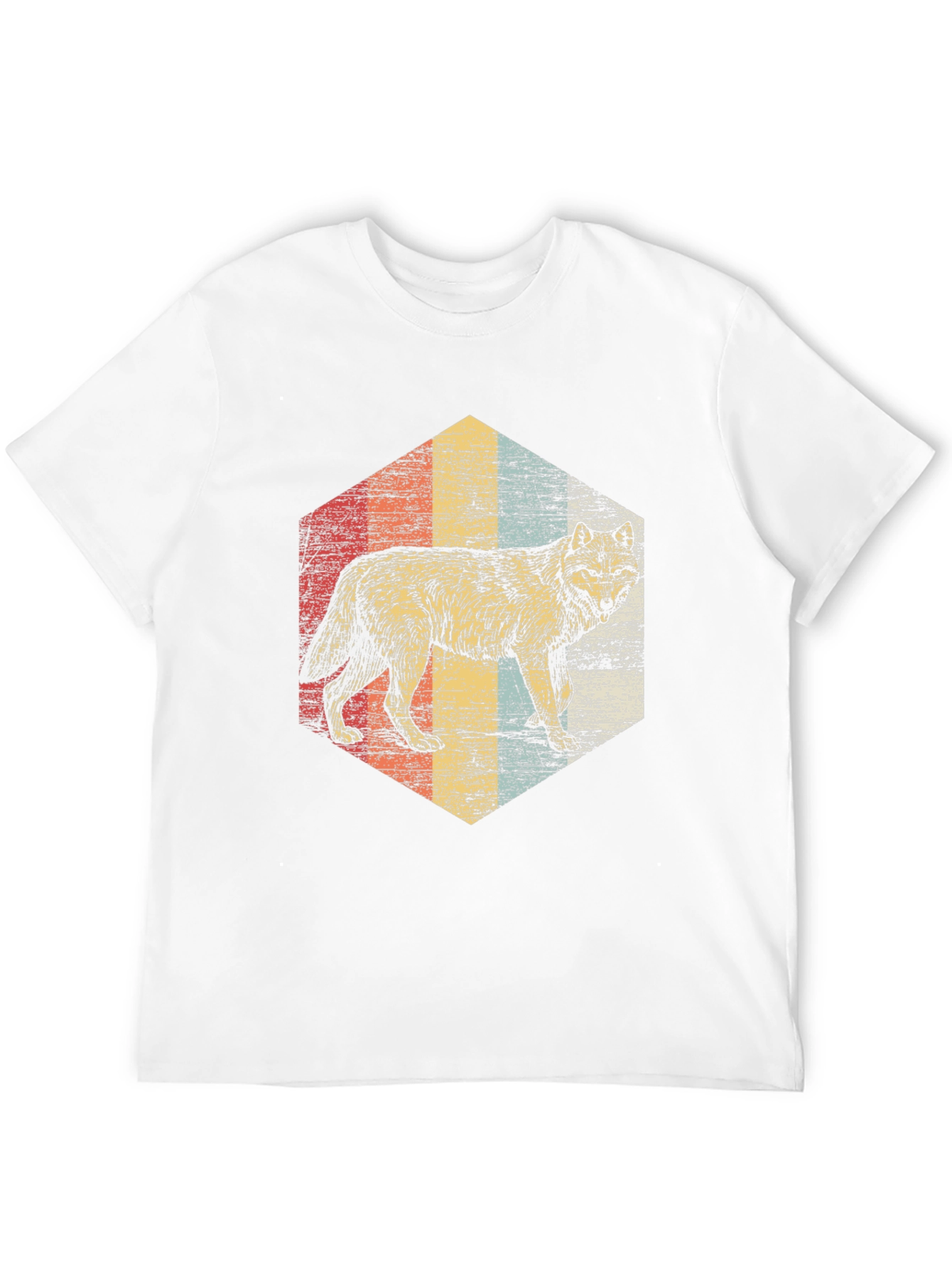 Black Vintage Wolf Graphic Tee - Retro Style view 12