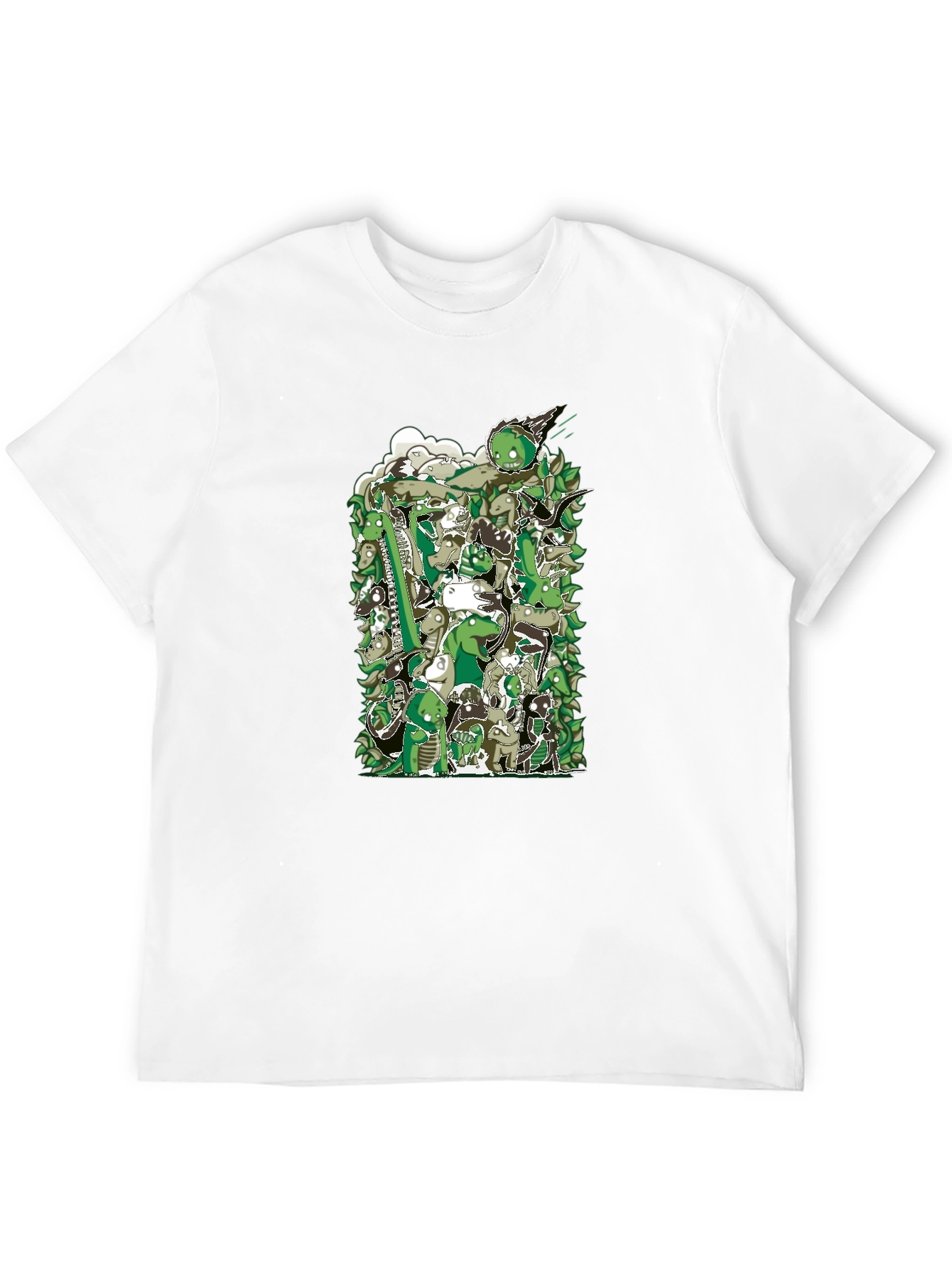 Black Dino Pile-Up Graphic Tee view 12