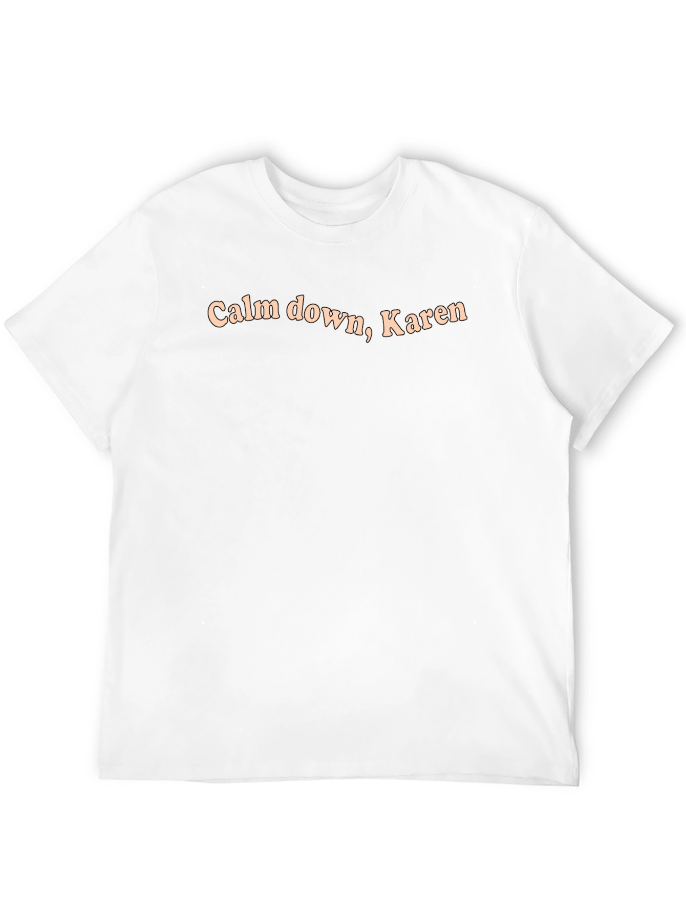 Black Calm Down Karen T-Shirt - Funny Slogan Tee view 12