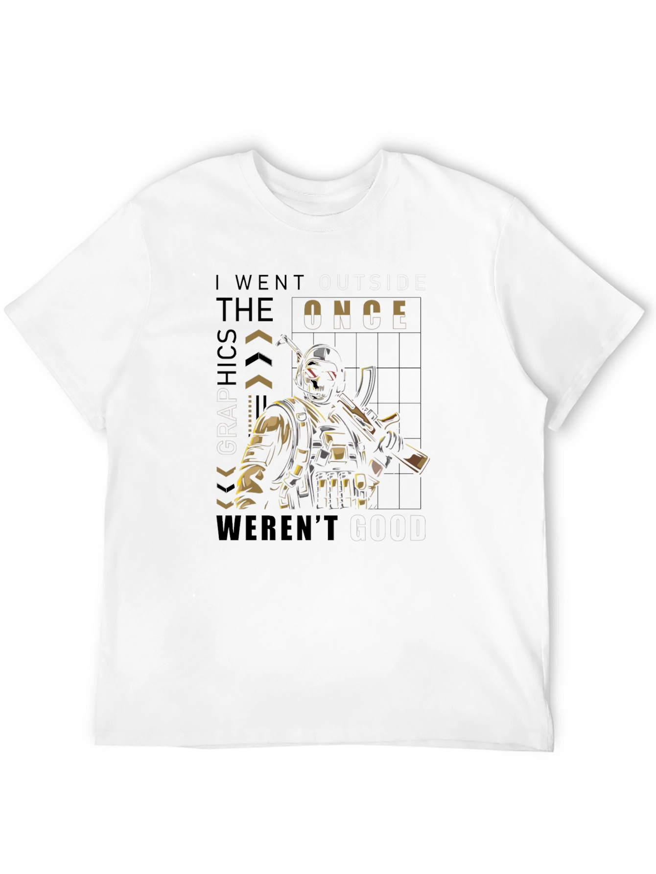 Black Tactical Skull T-Shirt - I Went The Ethics Once Weren't Good view 12