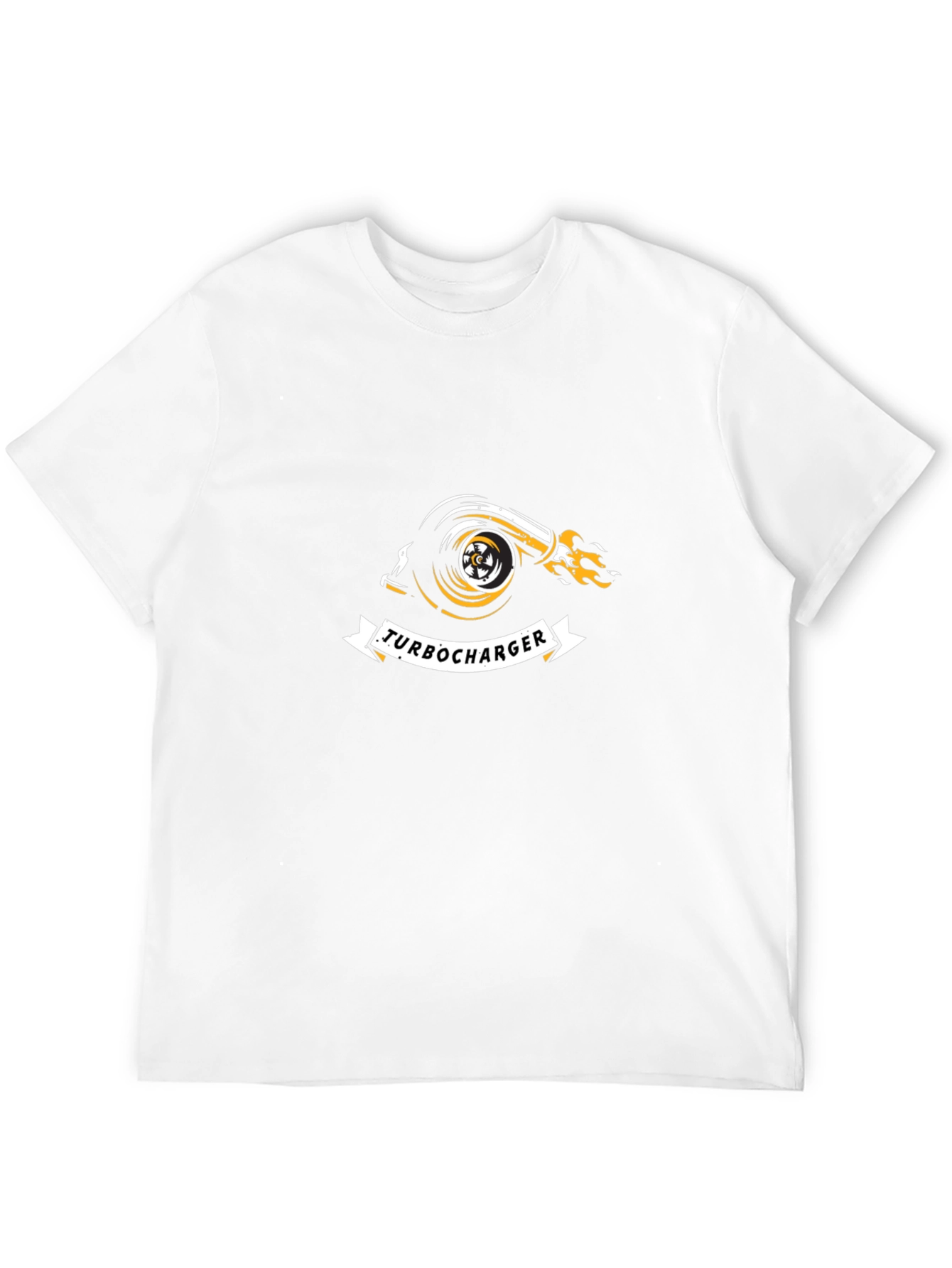 Black Turbocharger Graphic Tee - Black Cotton Blend view 12