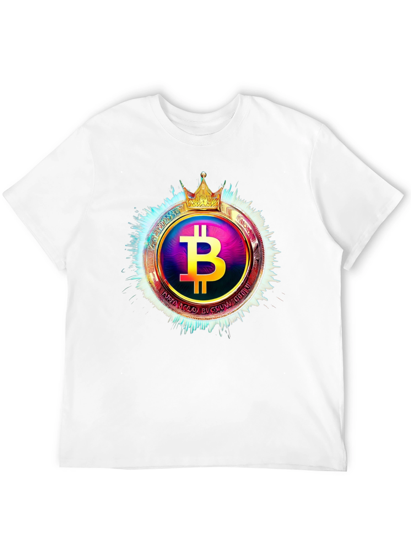 Black Bitcoin King T-Shirt - Crypto Currency Tee view 12