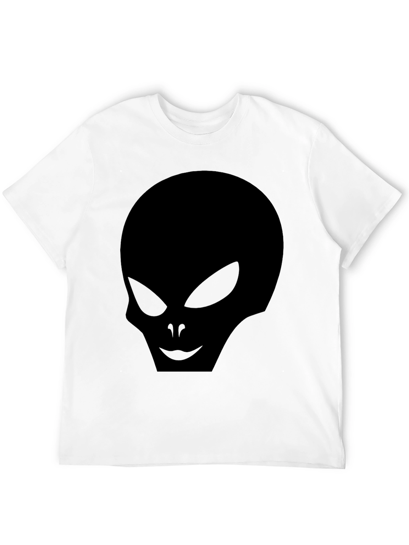 Black Alien Head Graphic Black T-Shirt view 12