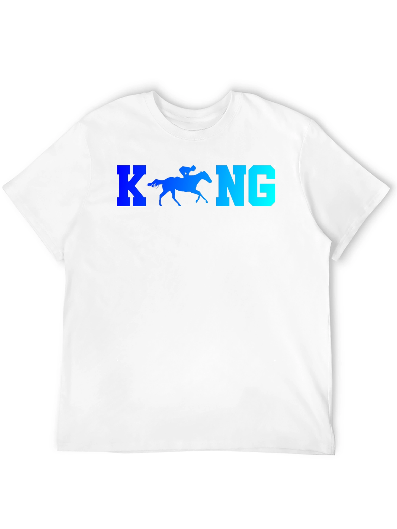 Black Horse Racing Tee - King Style Graphic T-Shirt view 12