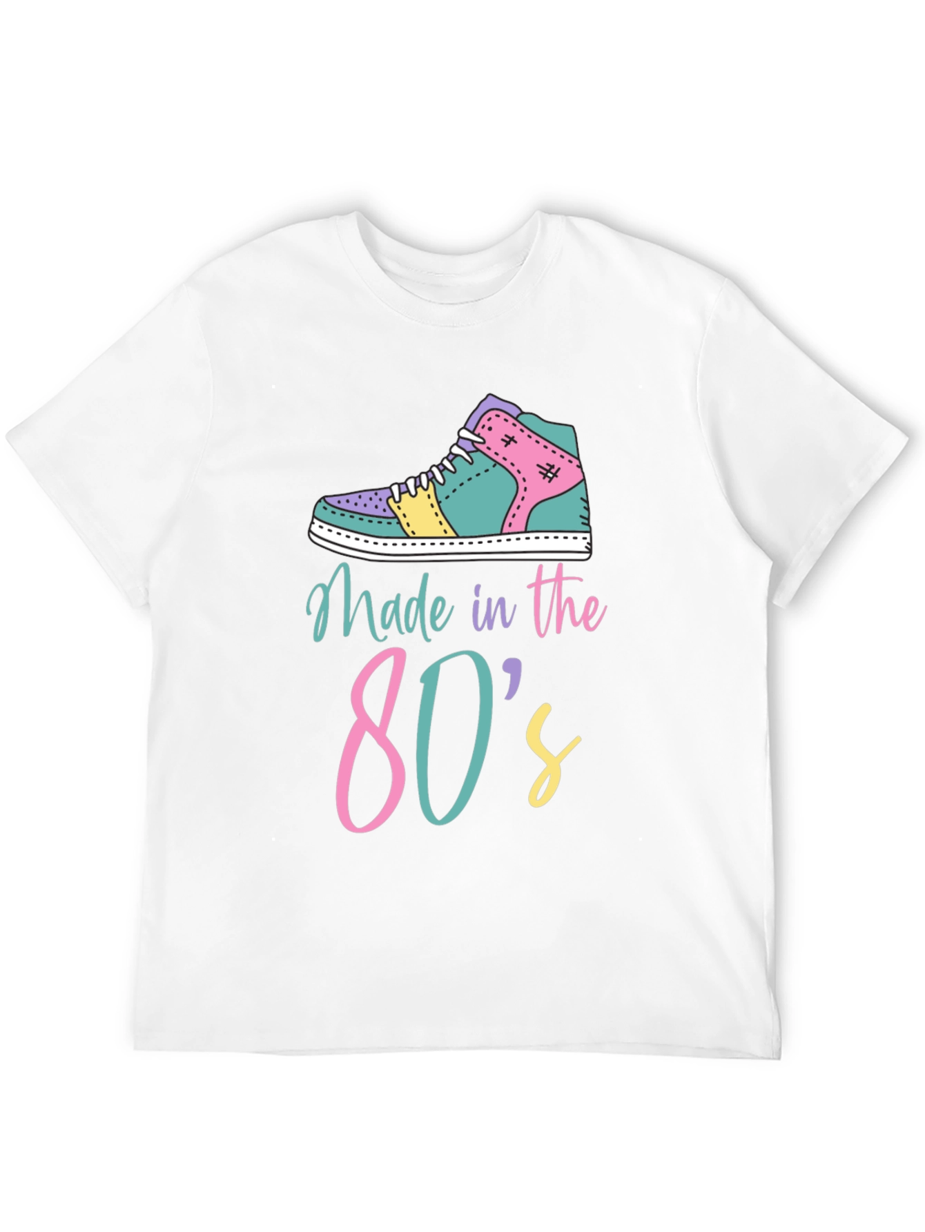 Black Retro 80s Sneaker Graphic Tee view 12