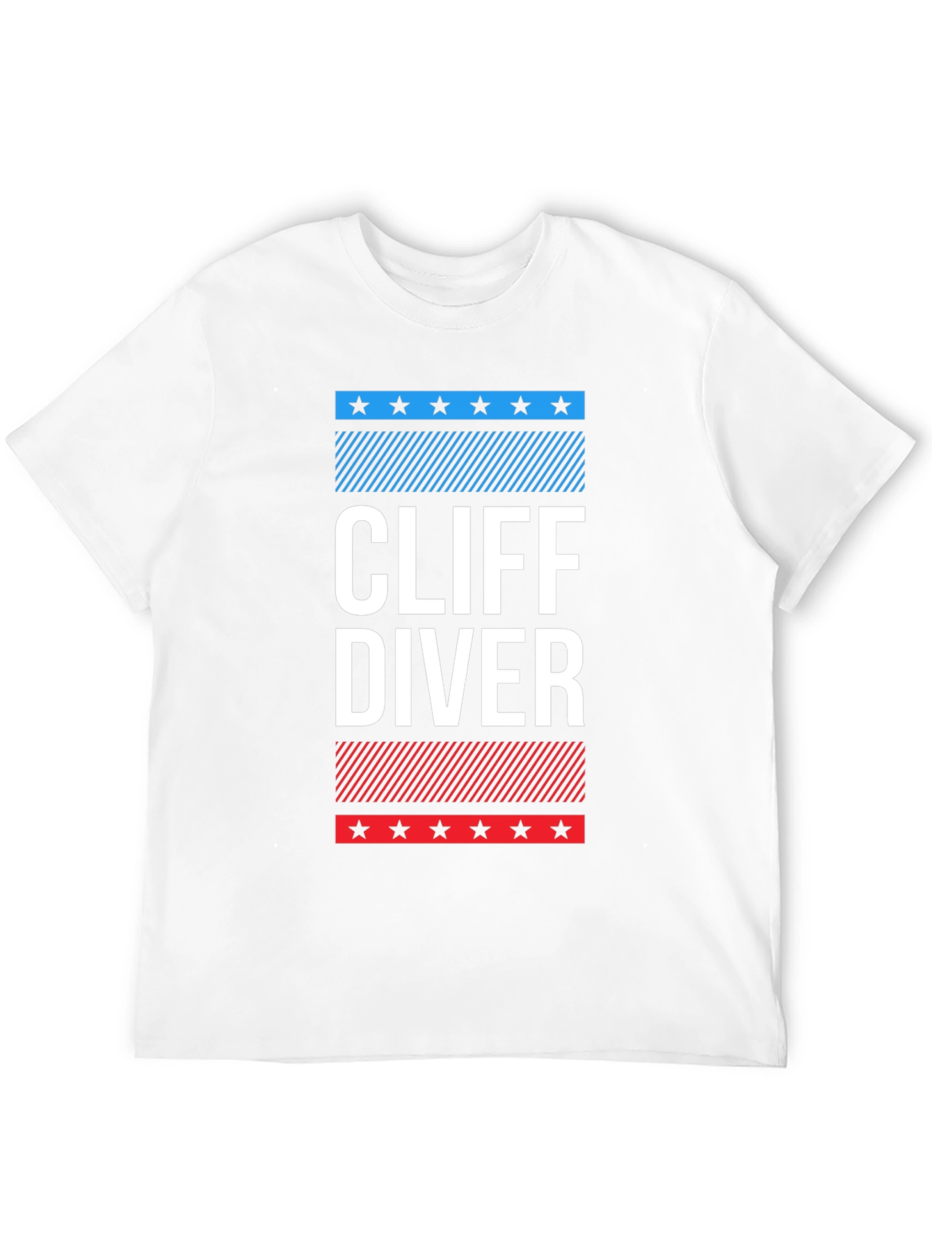 Black Cliff Diver Graphic Tee - Patriotic Design view 12