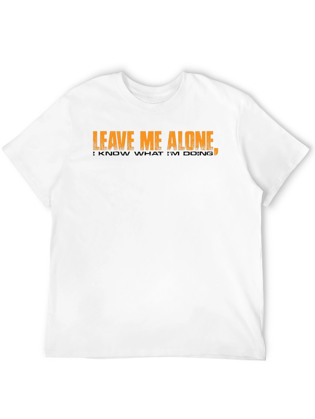 Black Leave Me Alone Funny Graphic Tee view 12