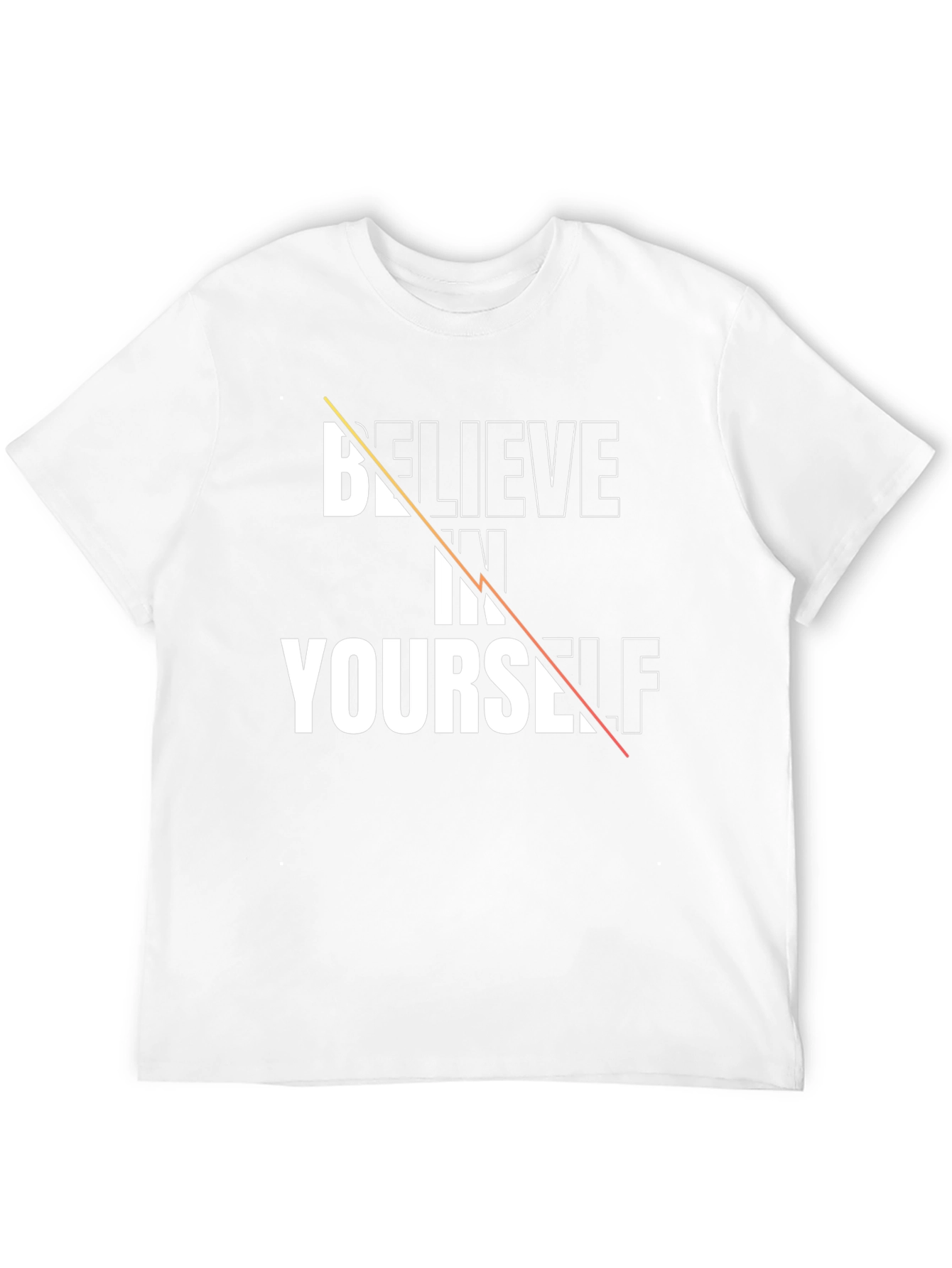 Black Believe in Yourself Graphic Tee - Black Cotton view 12