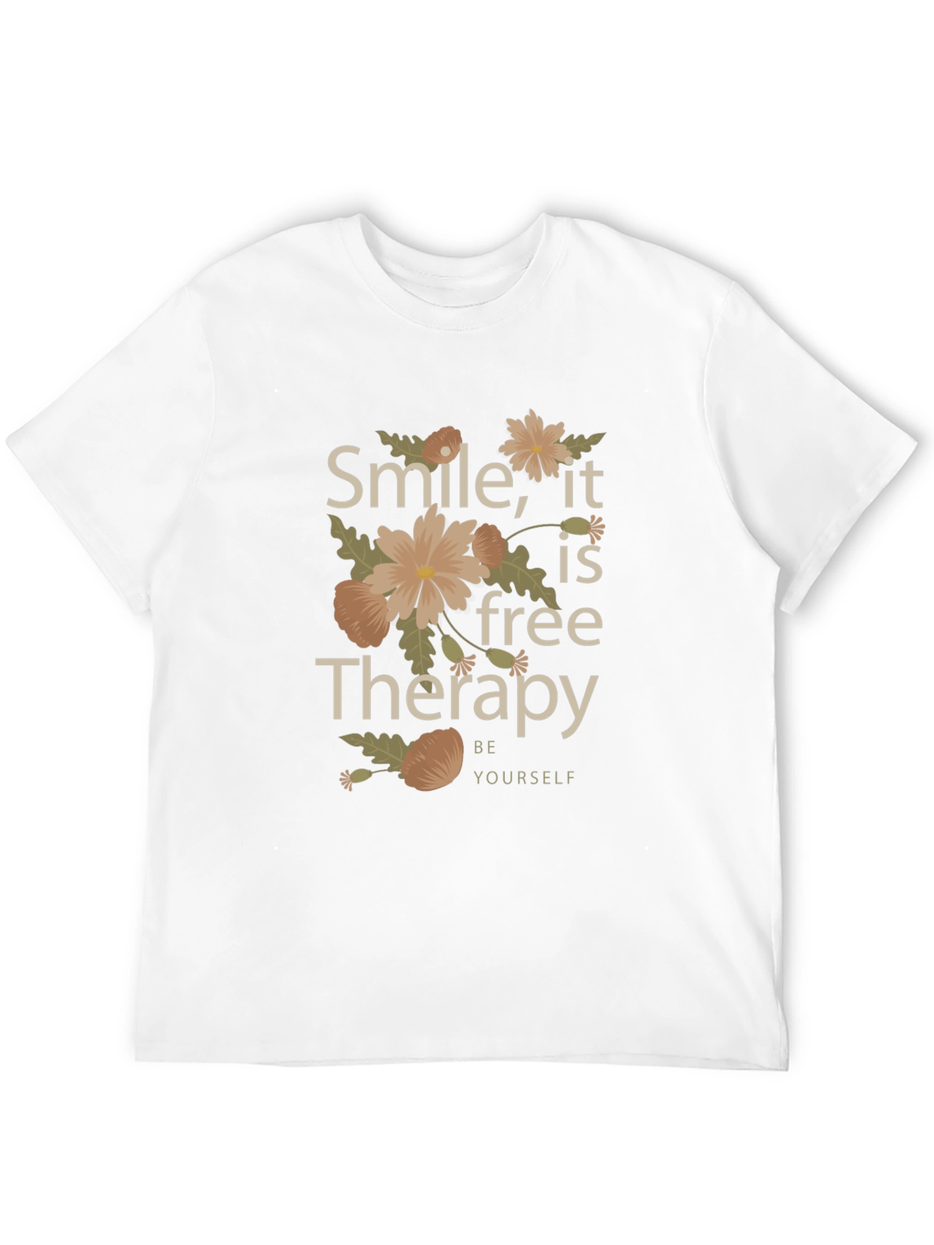 Black Smile, It's Free Therapy Black Graphic Tee view 12
