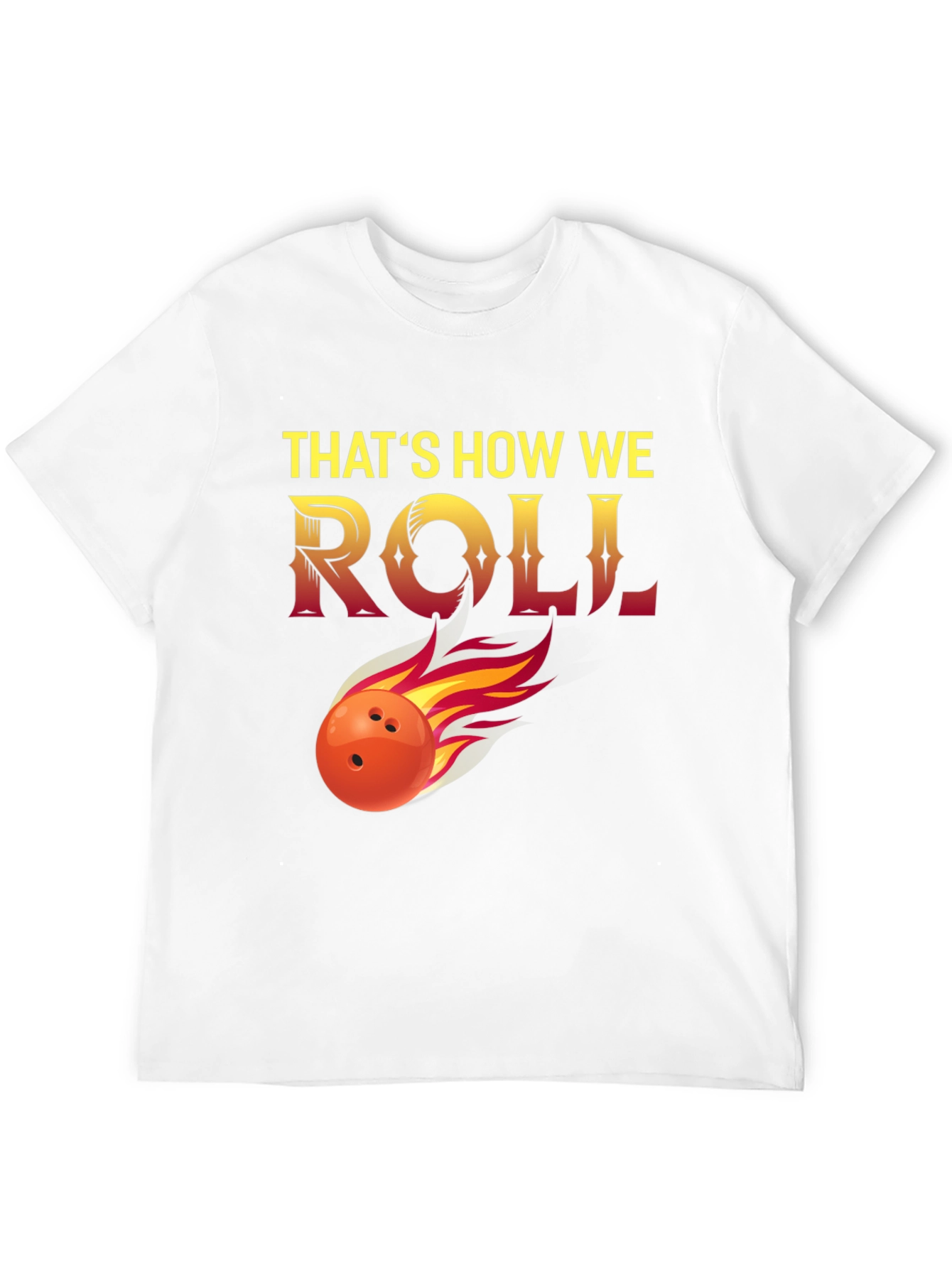 Black That's How We Roll Bowling T-Shirt view 12