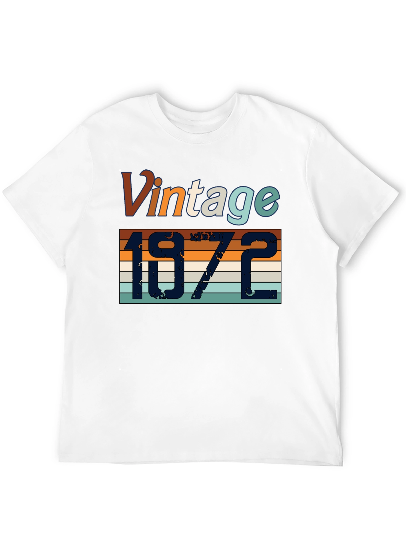 Black Vintage 1972 T-Shirt - Retro Birthday Gift view 12