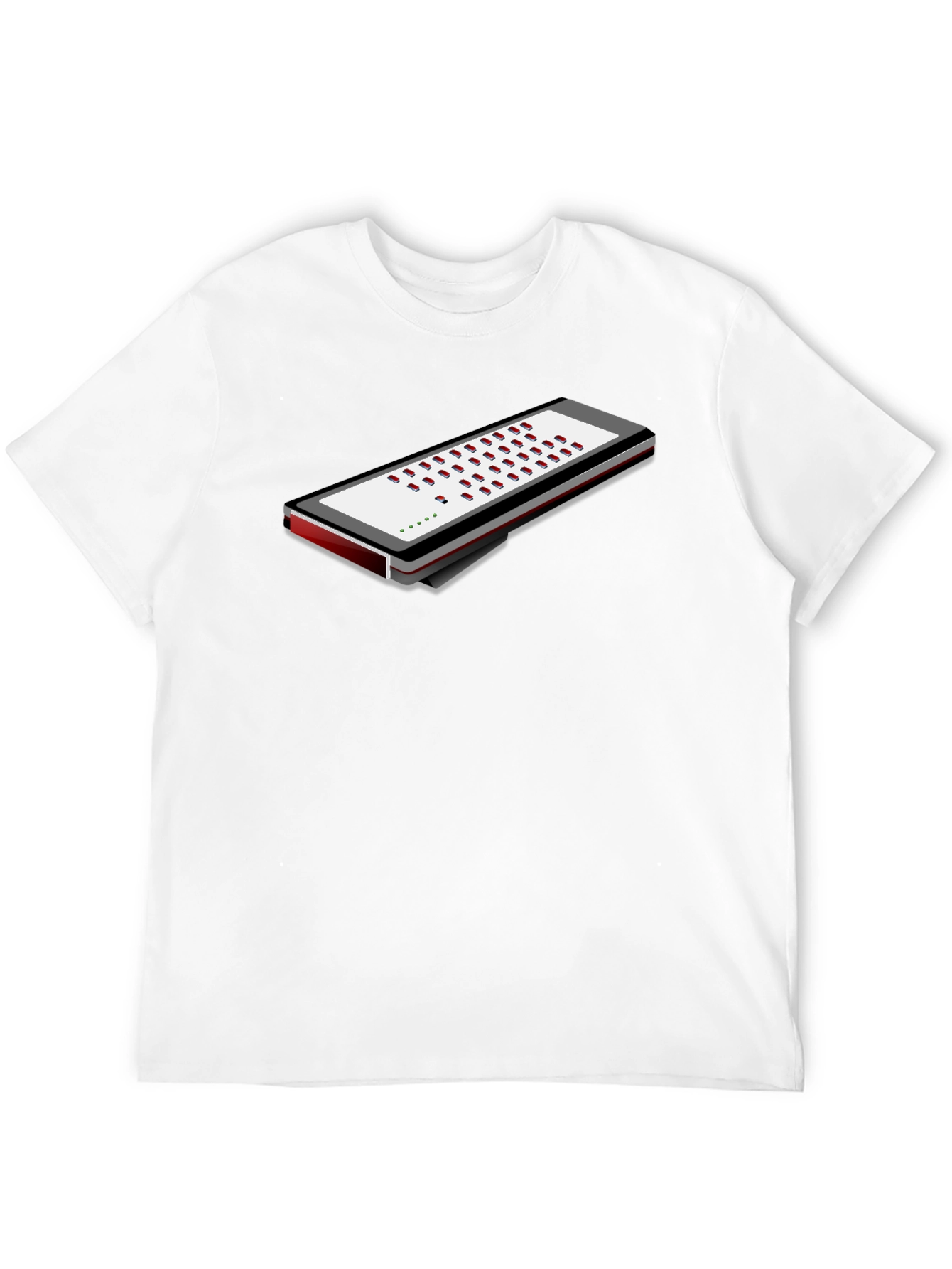 Black Novelty Musical Keyboard T-Shirt view 12