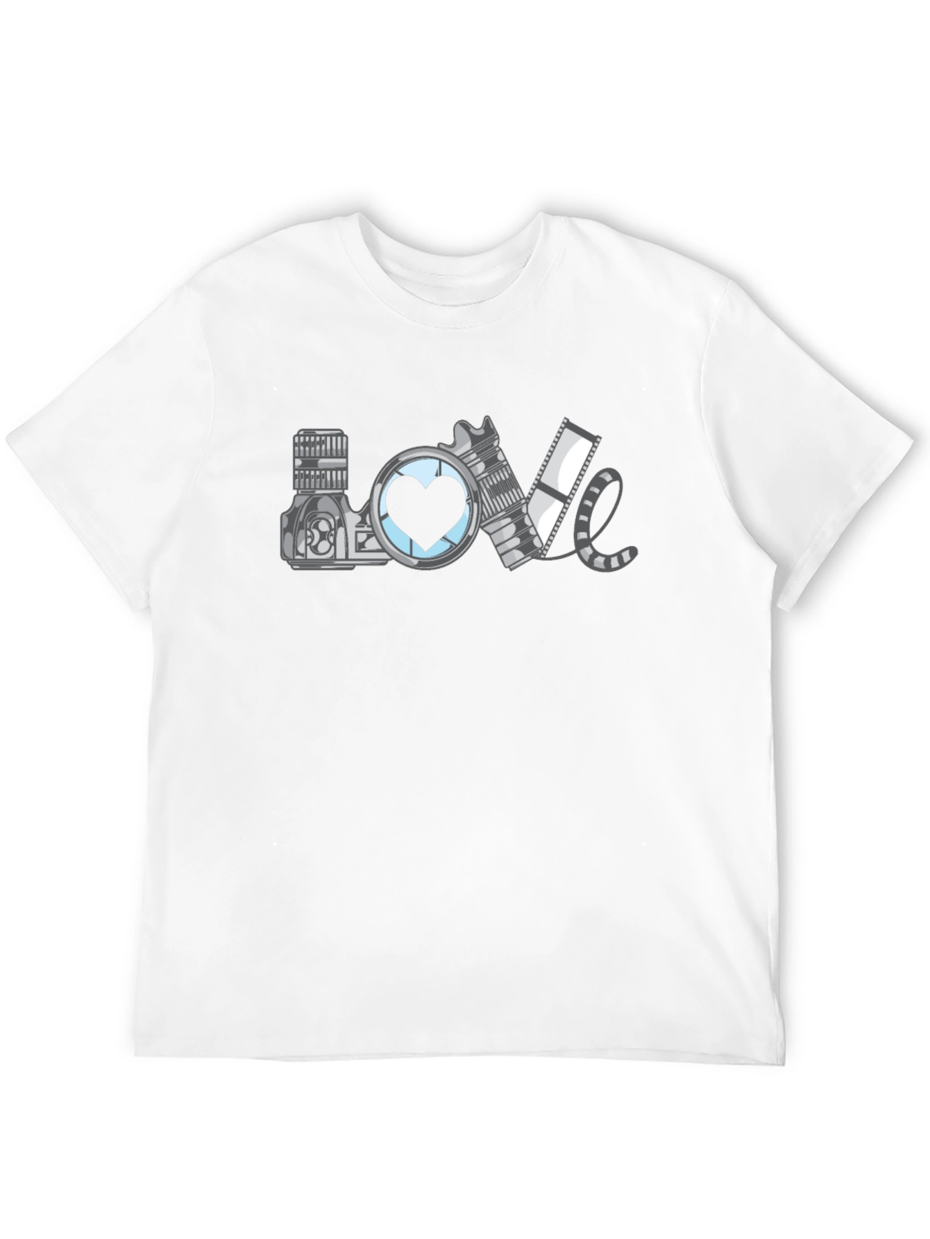 Black Photographer LOVE Graphic T-Shirt - Black view 12