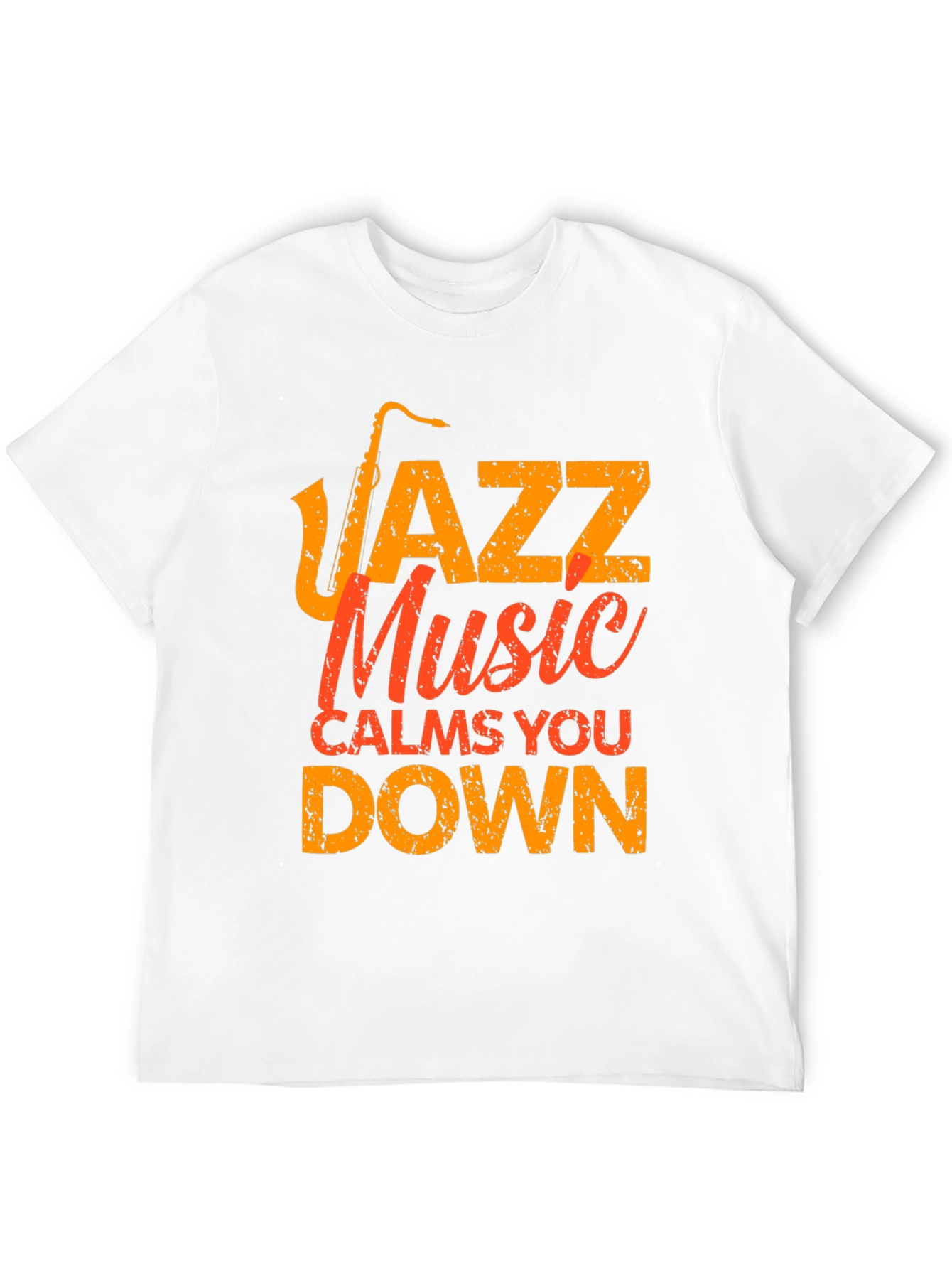 Black Jazz Music Calms You Down T-Shirt view 12