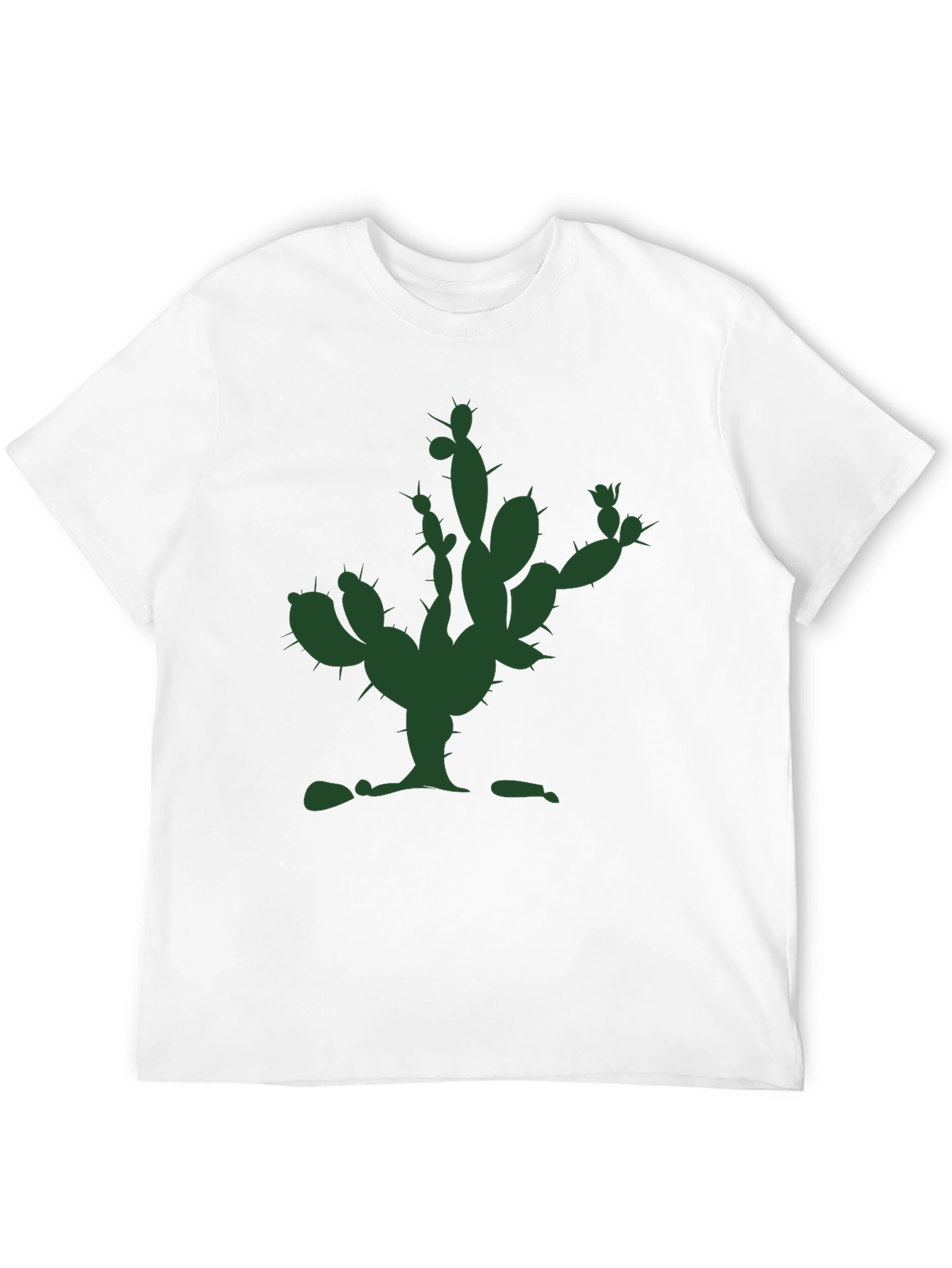 Black Cactus Graphic Tee - Modern Unisex T-Shirt view 12