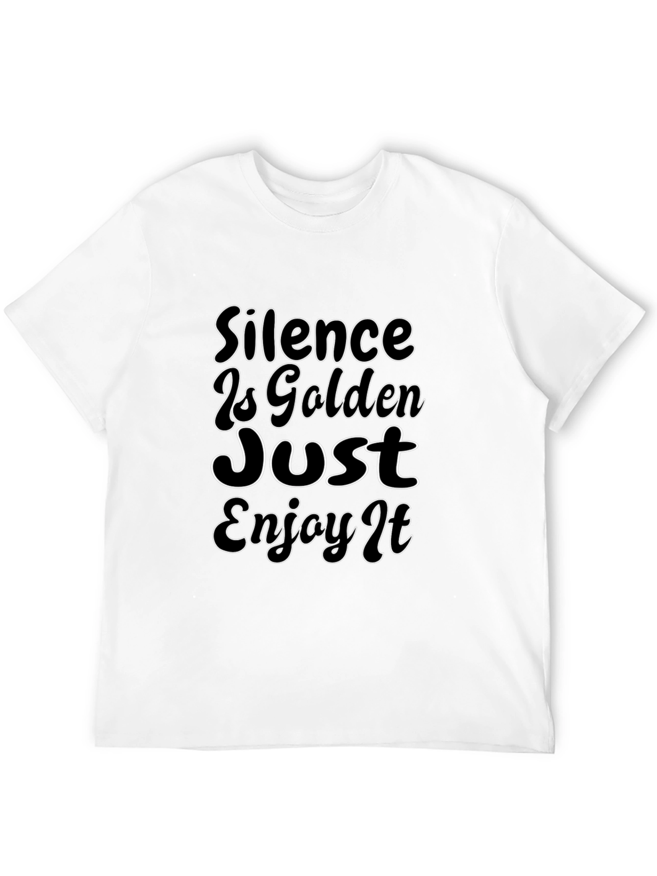 Black Silence Is Golden T-Shirt - Enjoy It view 12
