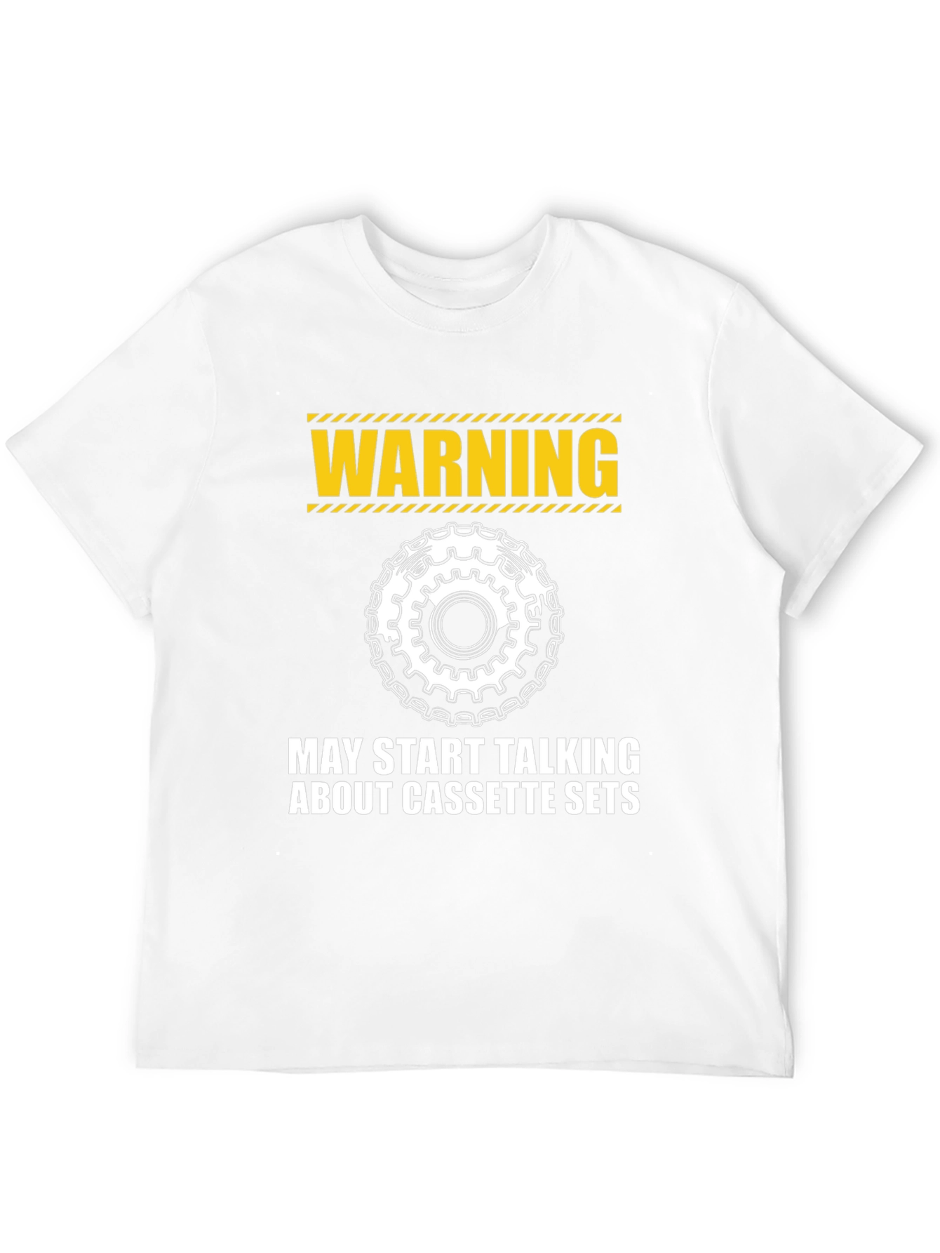Warning: Cassette Sets T-Shirt - Cycling Enthusiast Apparel - 12