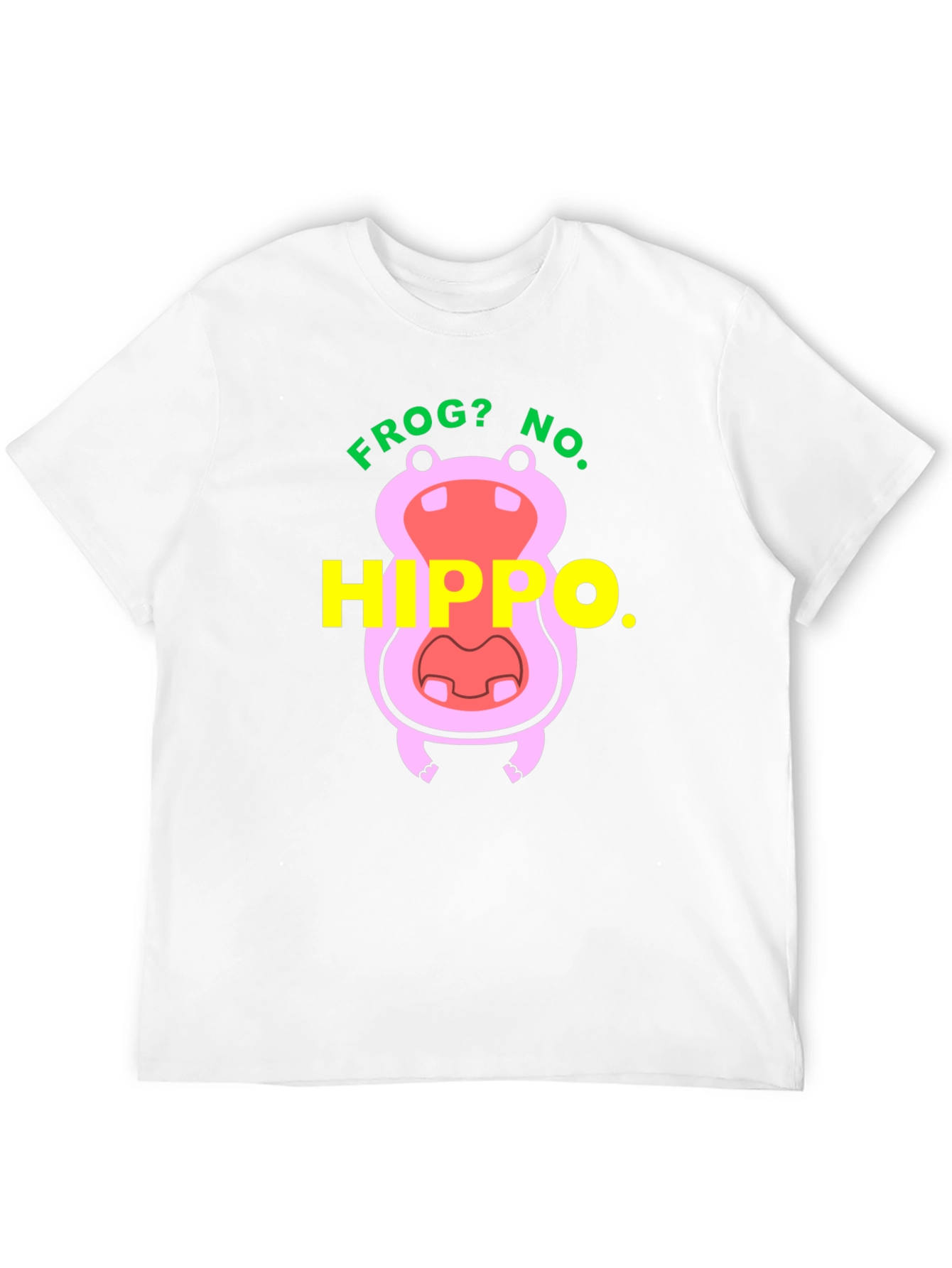 Black Frog? No. Hippo T-Shirt - Funny Animal Tee view 12