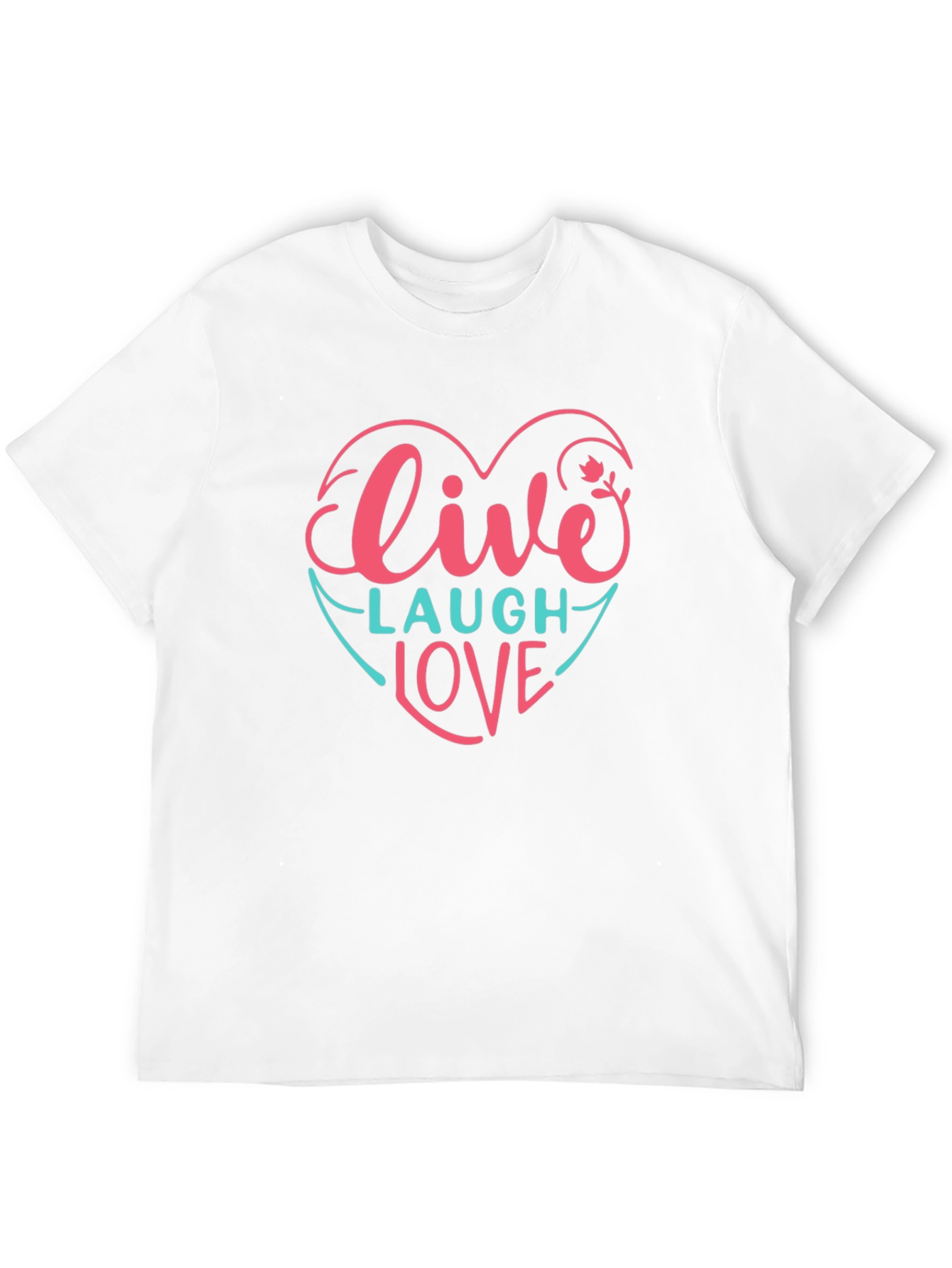Black Live Laugh Love Heart T-Shirt view 12