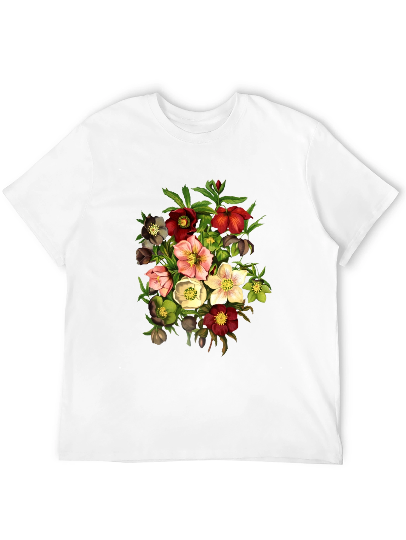 Floral Bouquet Graphic T-Shirt - Vintage Style - 12