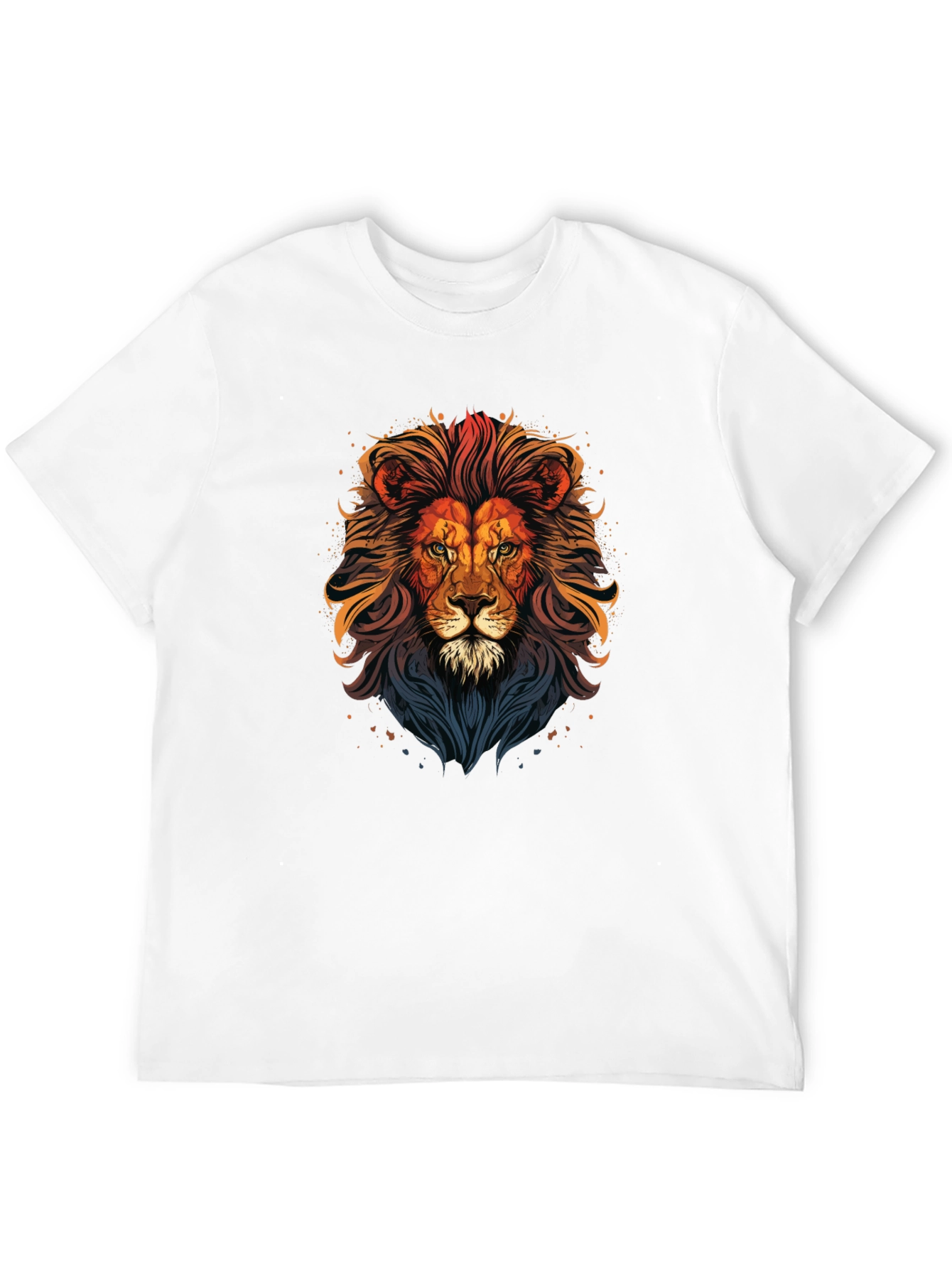 Black Lion Graphic Print T-Shirt - Men's Black Tee view 12