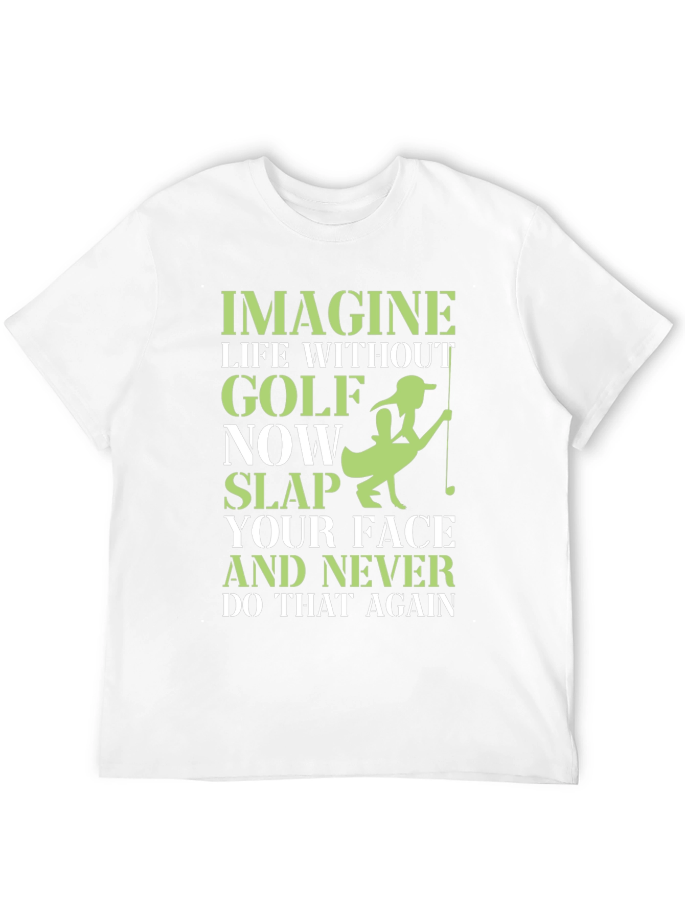 Black Funny Golf Lover T-Shirt view 12