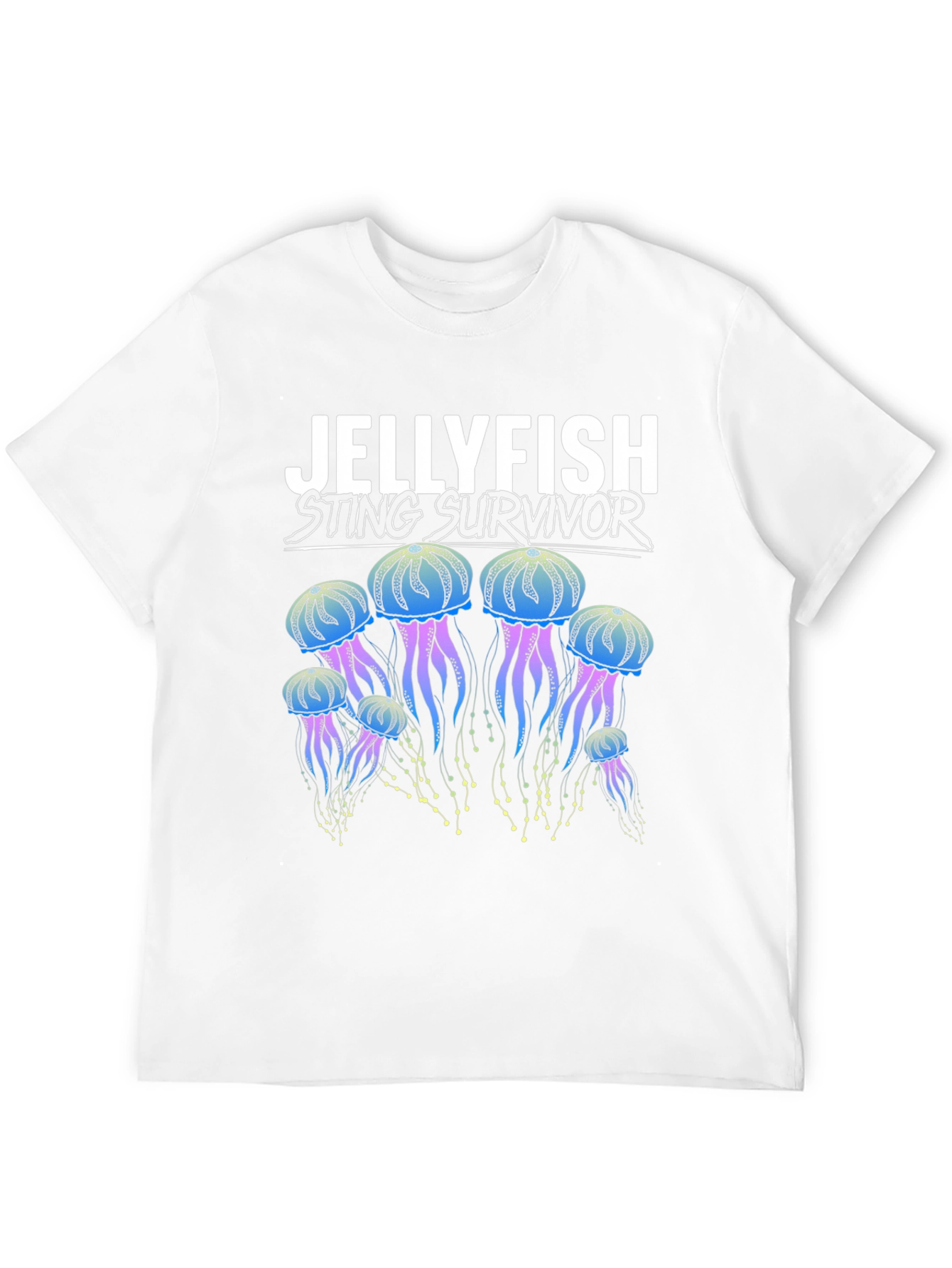 Black Jellyfish Sting Survivor Graphic T-Shirt view 12