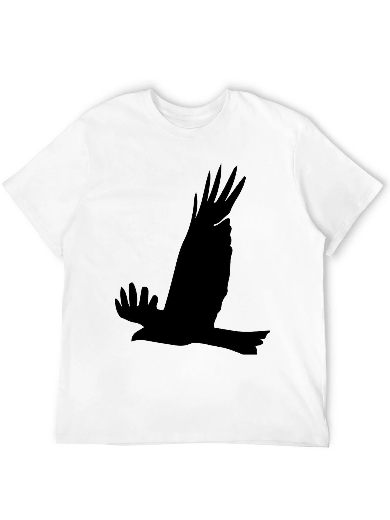 Black Black Eagle Silhouette T-Shirt - Men's Graphic Tee view 12