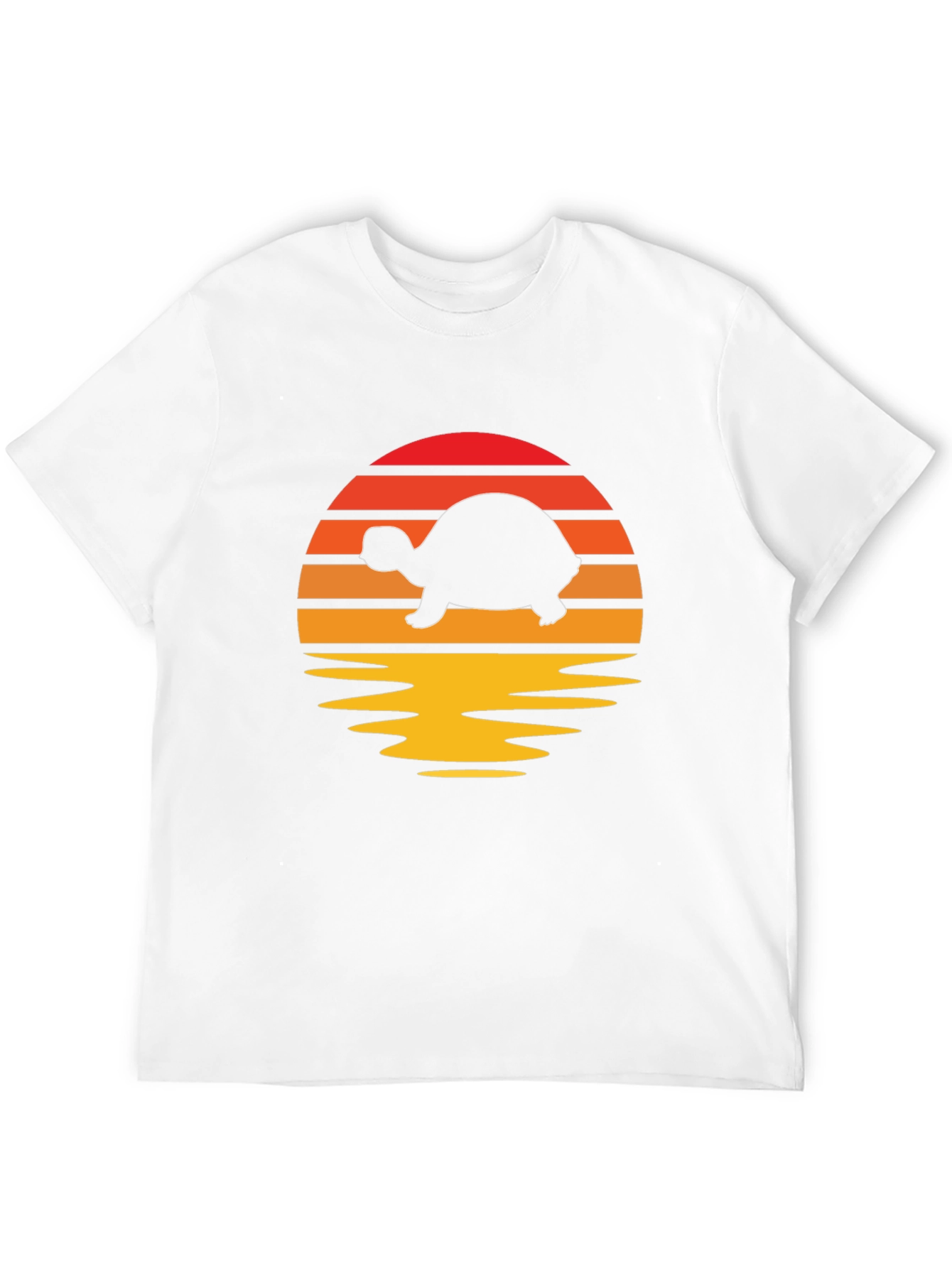 Black Turtle Sunset Graphic Tee - Retro Style Shirt view 12