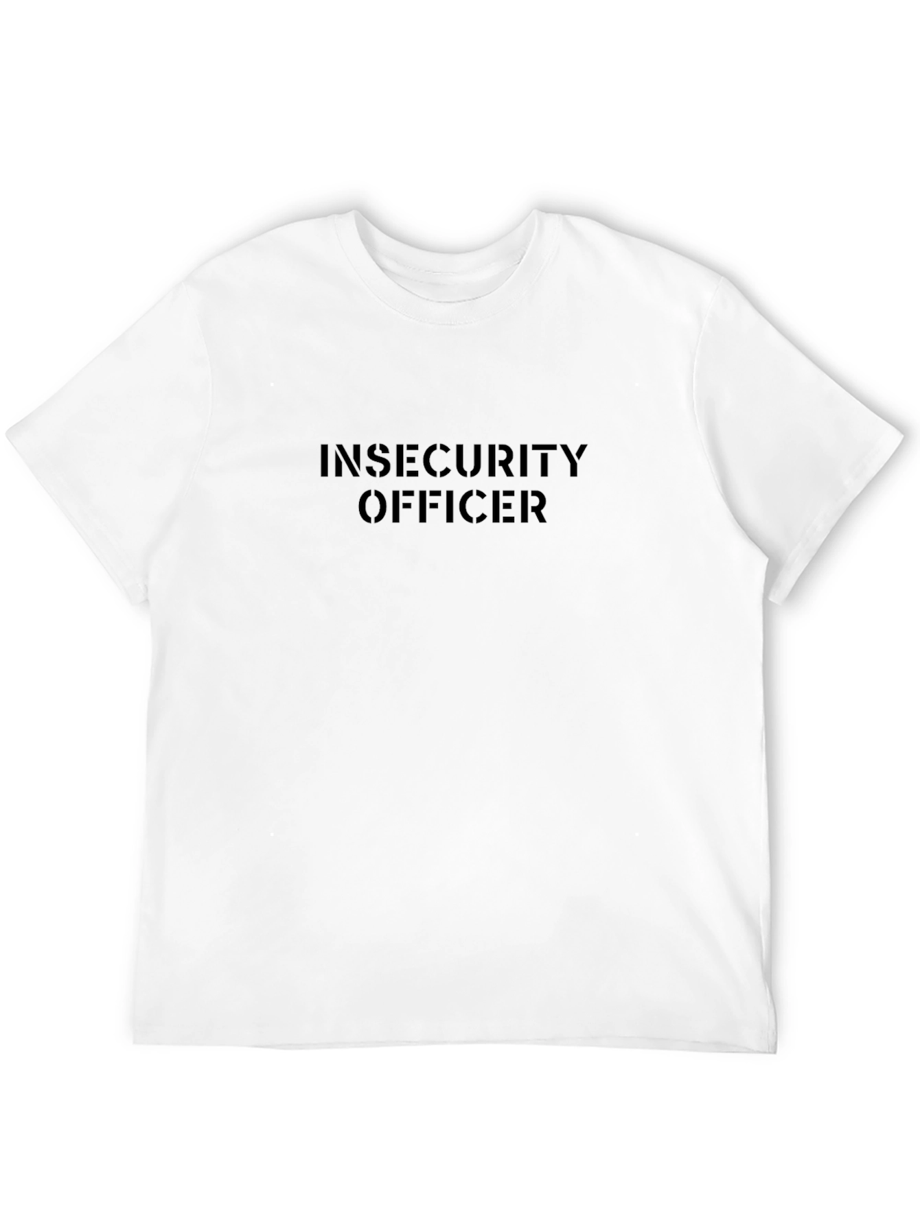 Black Insecurity Officer Black T-Shirt view 12