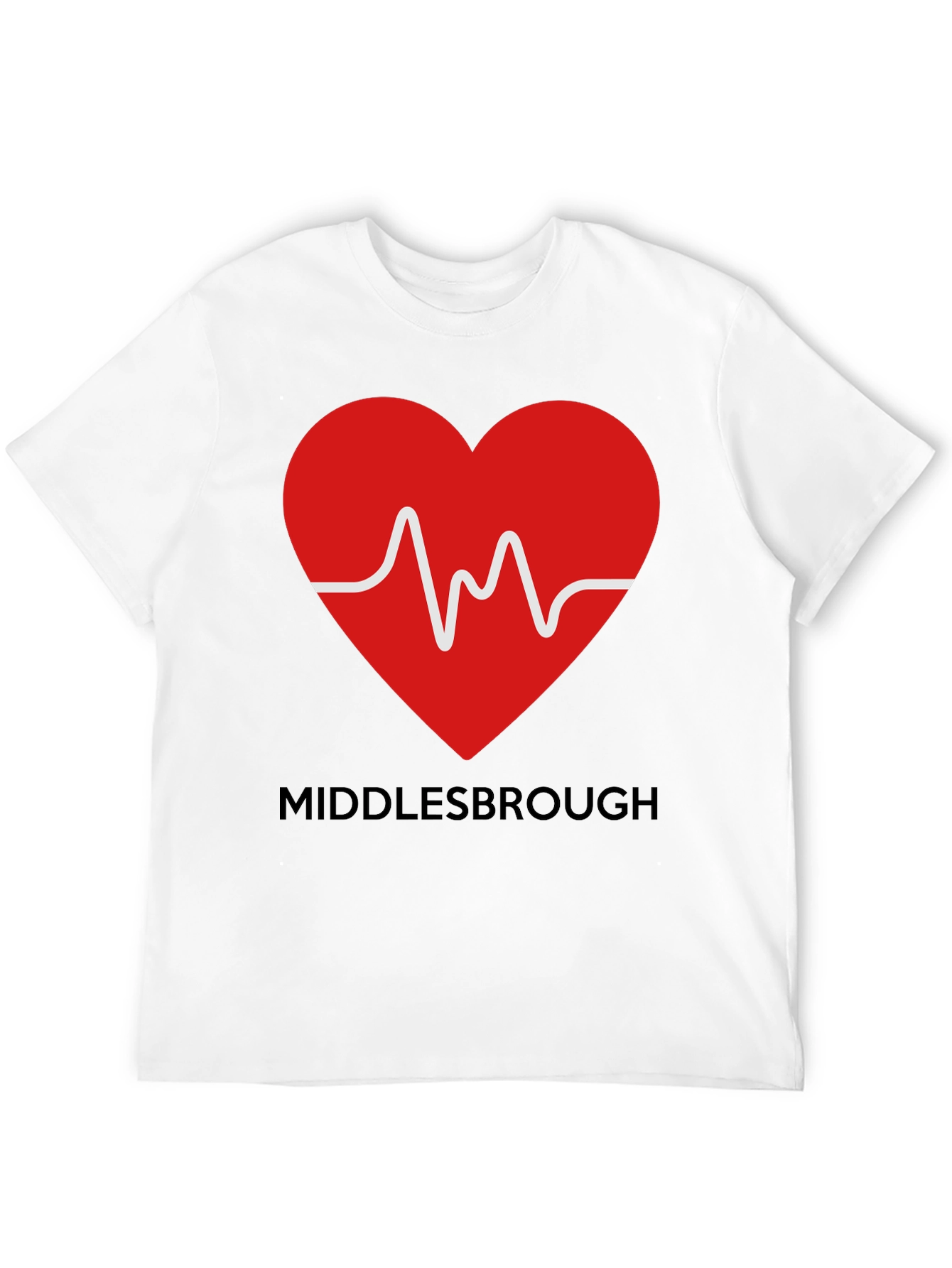 Black Middlesbrough Heartbeat T-Shirt view 12
