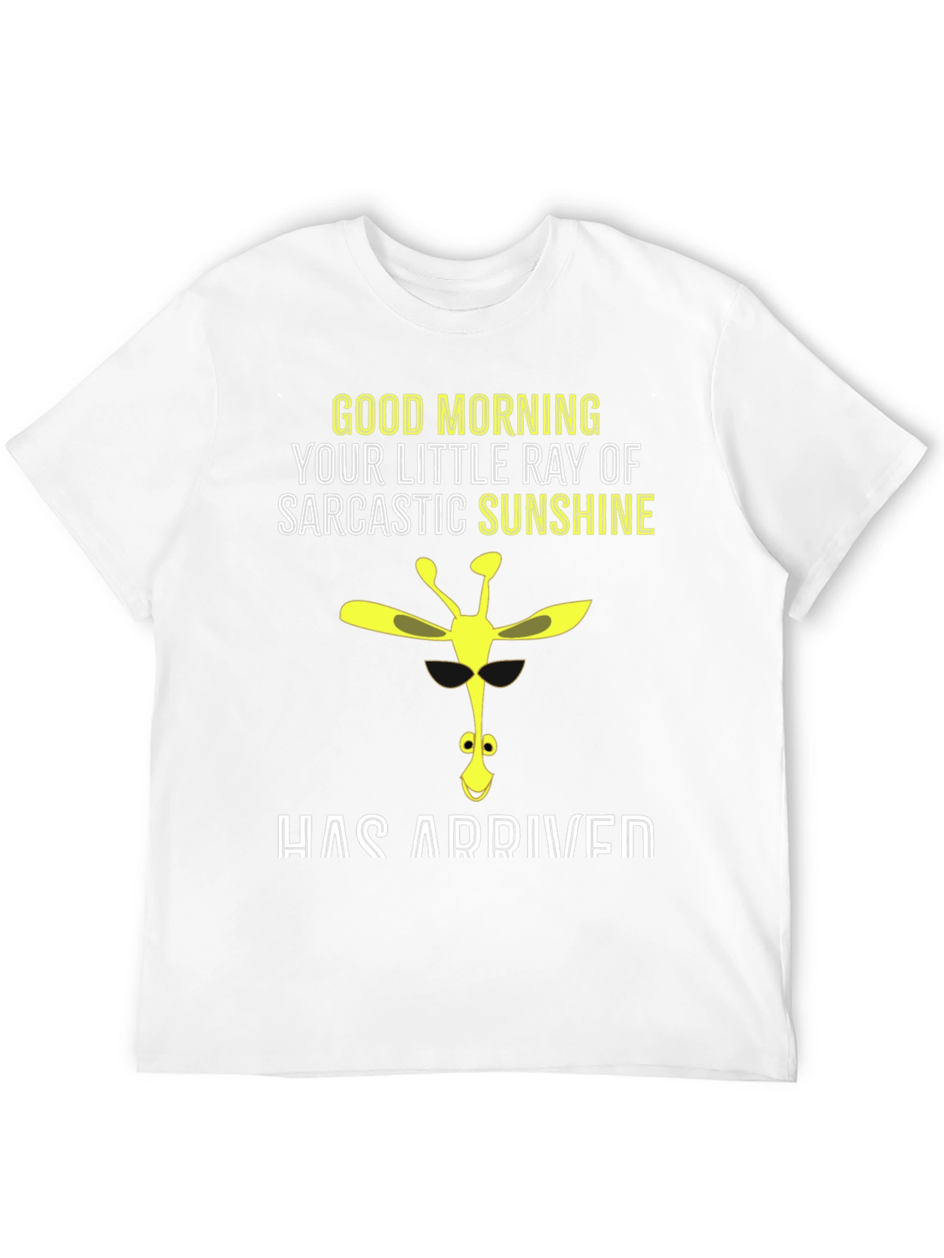 Black Sarcastic Sunshine Giraffe Graphic Tee view 12