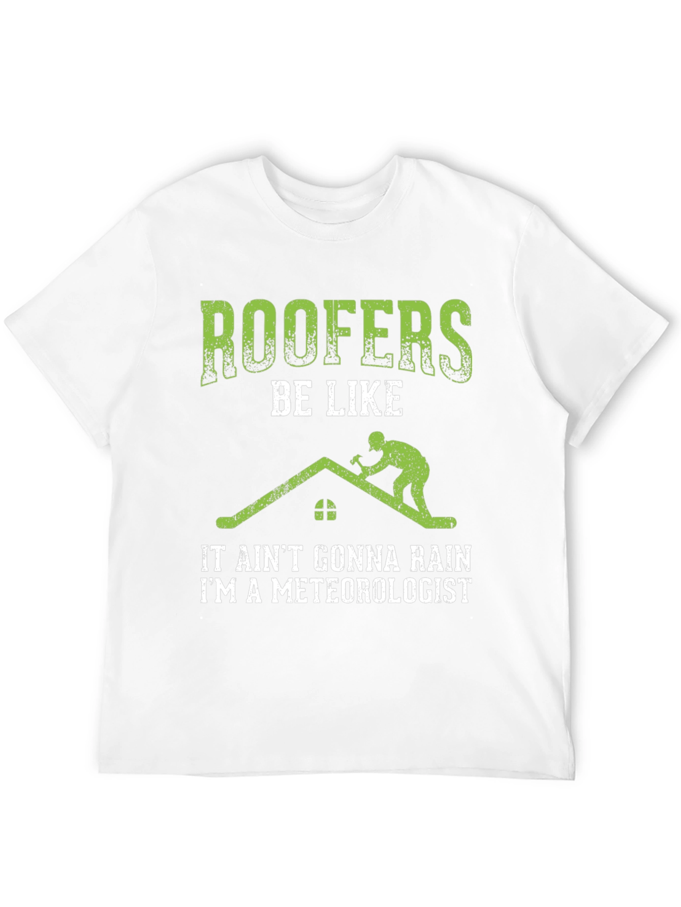 Black Roofer Meteorologist Graphic Tee view 12