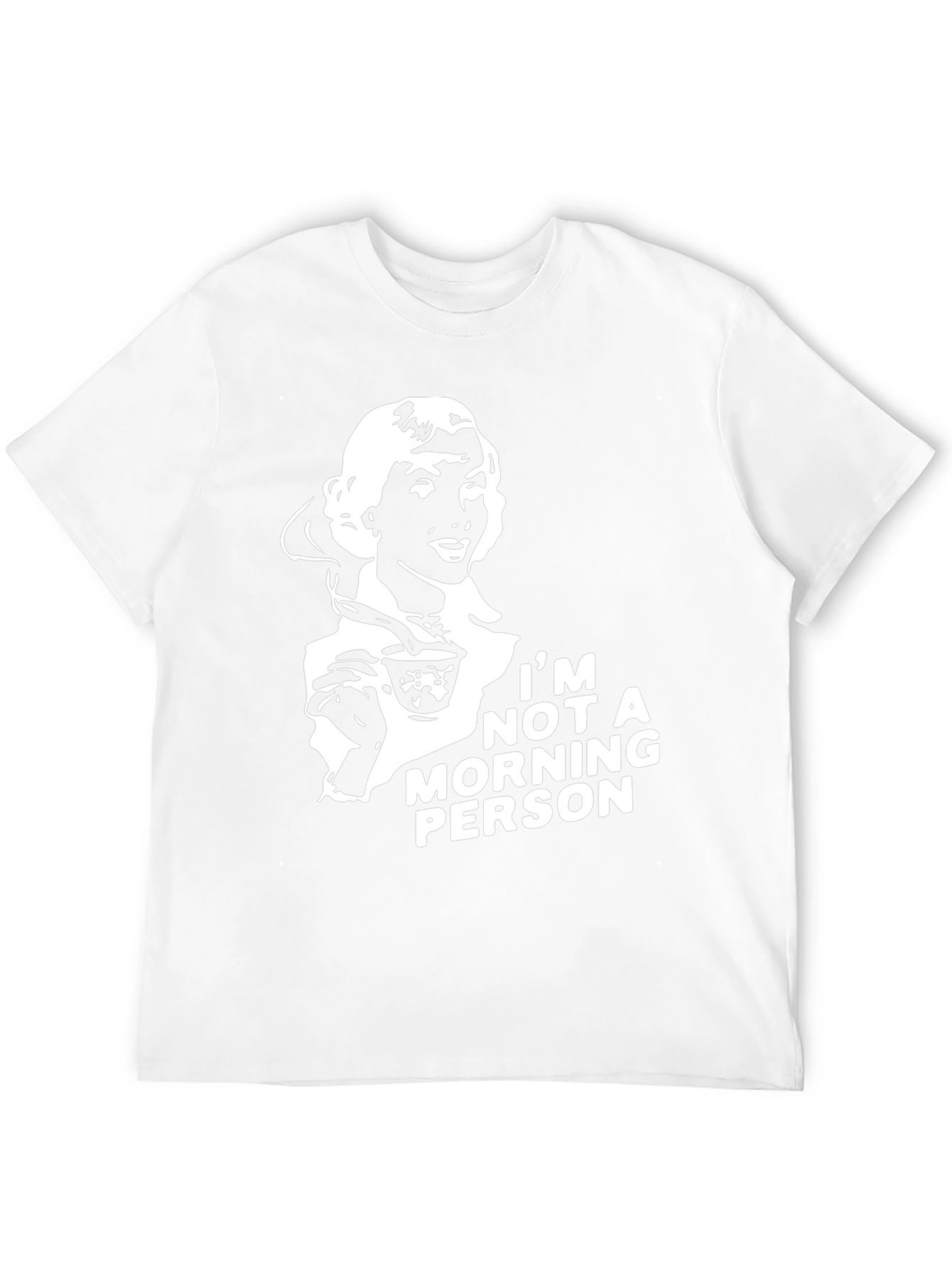 Black Funny "Not a Morning Person" Graphic T-Shirt view 12