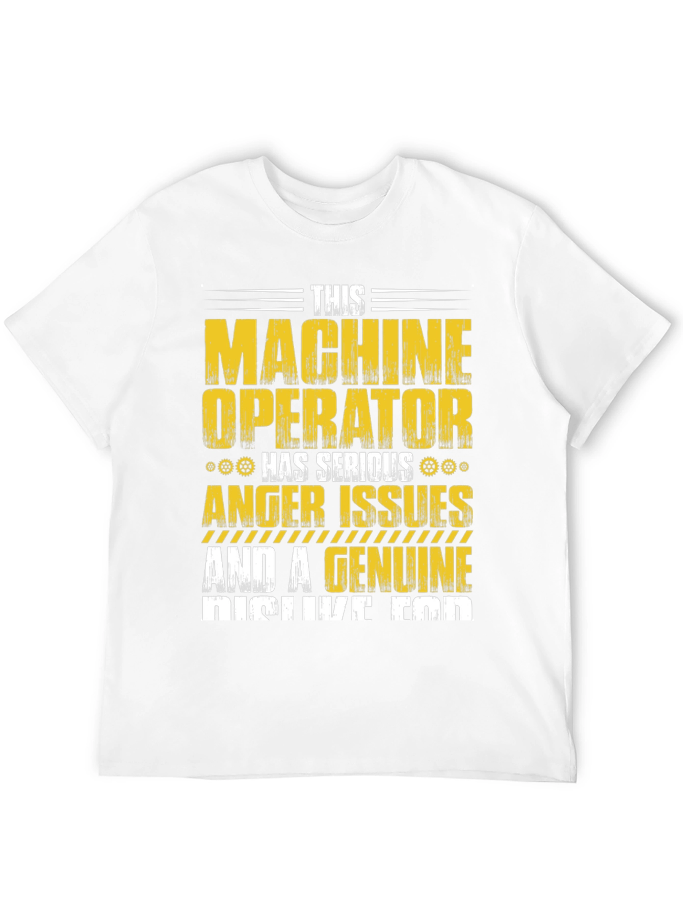 Black Machine Operator T-Shirt: Serious Anger Issues view 12